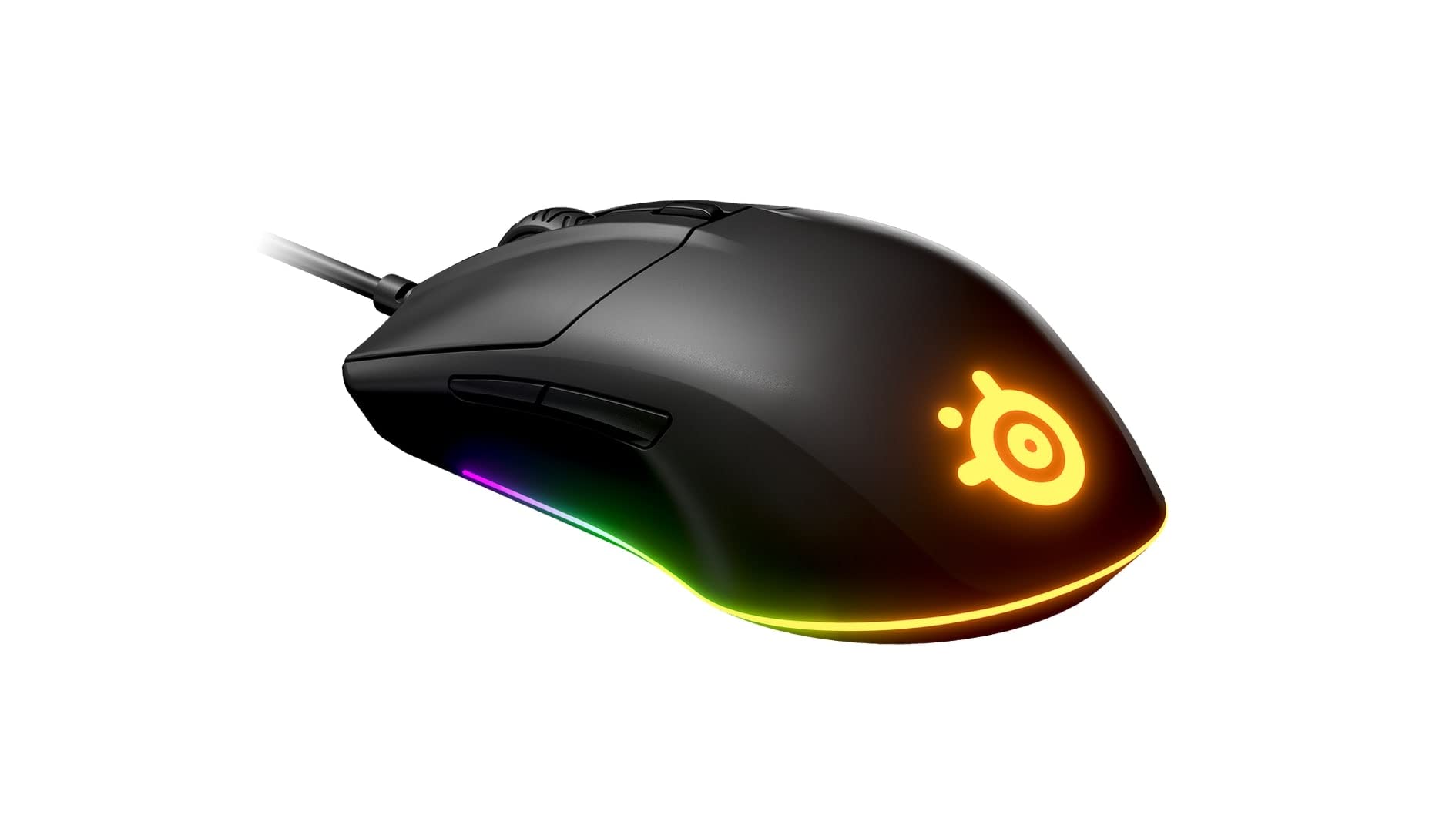 SteelSeries Rival 3 Gaming-Maus - optischer TrueMove Core-Sensor mit 8500 CPI - 6 programmierbare Tasten - USB - geteilte Triggertasten - Schwarz