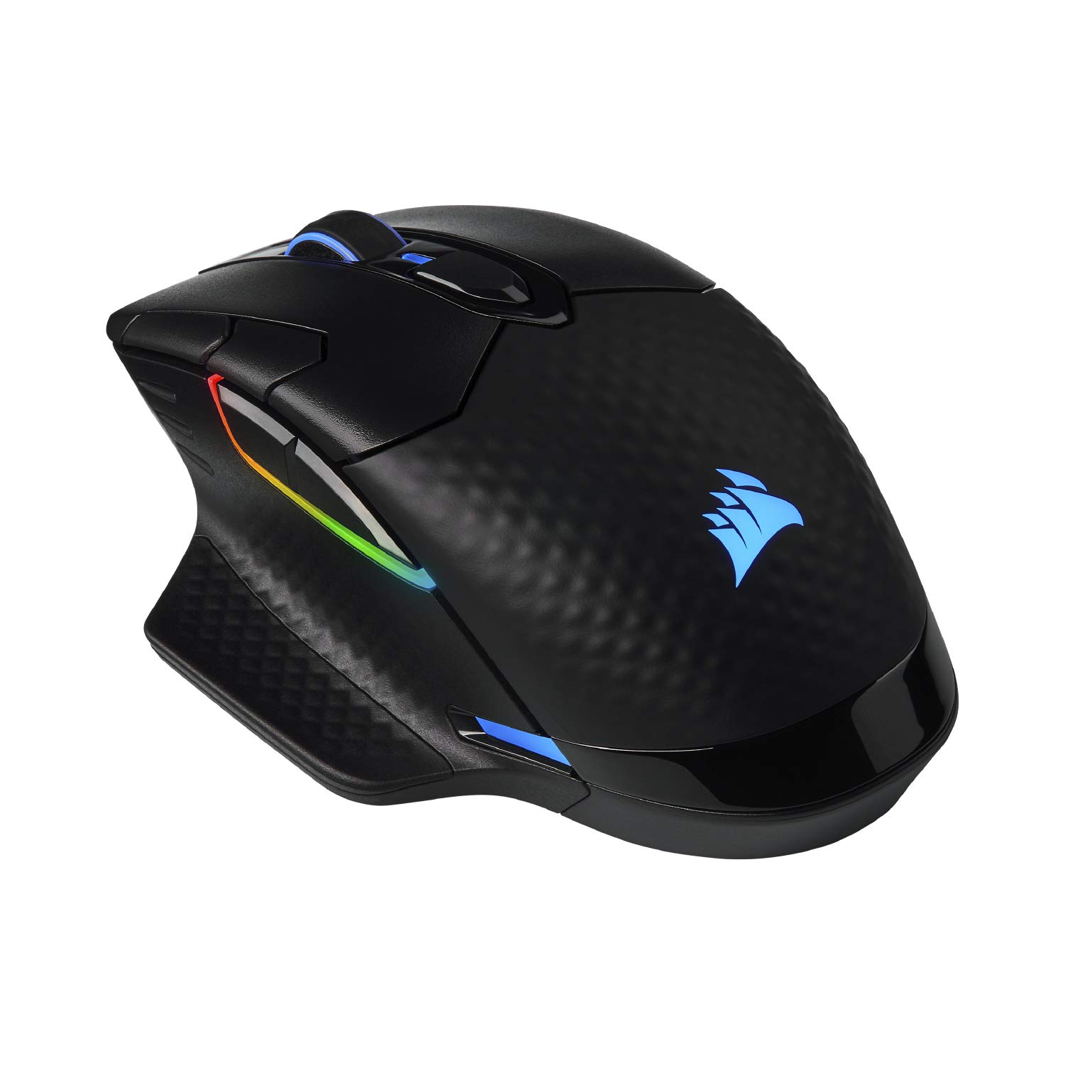 CORSAIR DARK CORE RGB PRO SE Drahtlose FPS/MOBA-Gaming-Maus mit Qi-Wireless-Ladefunktion – 18,000 DPI – 8 Programmierbare Tasten – iCUE-Kompatibel – PC, Mac, PS5, PS4, Xbox – Schwarz