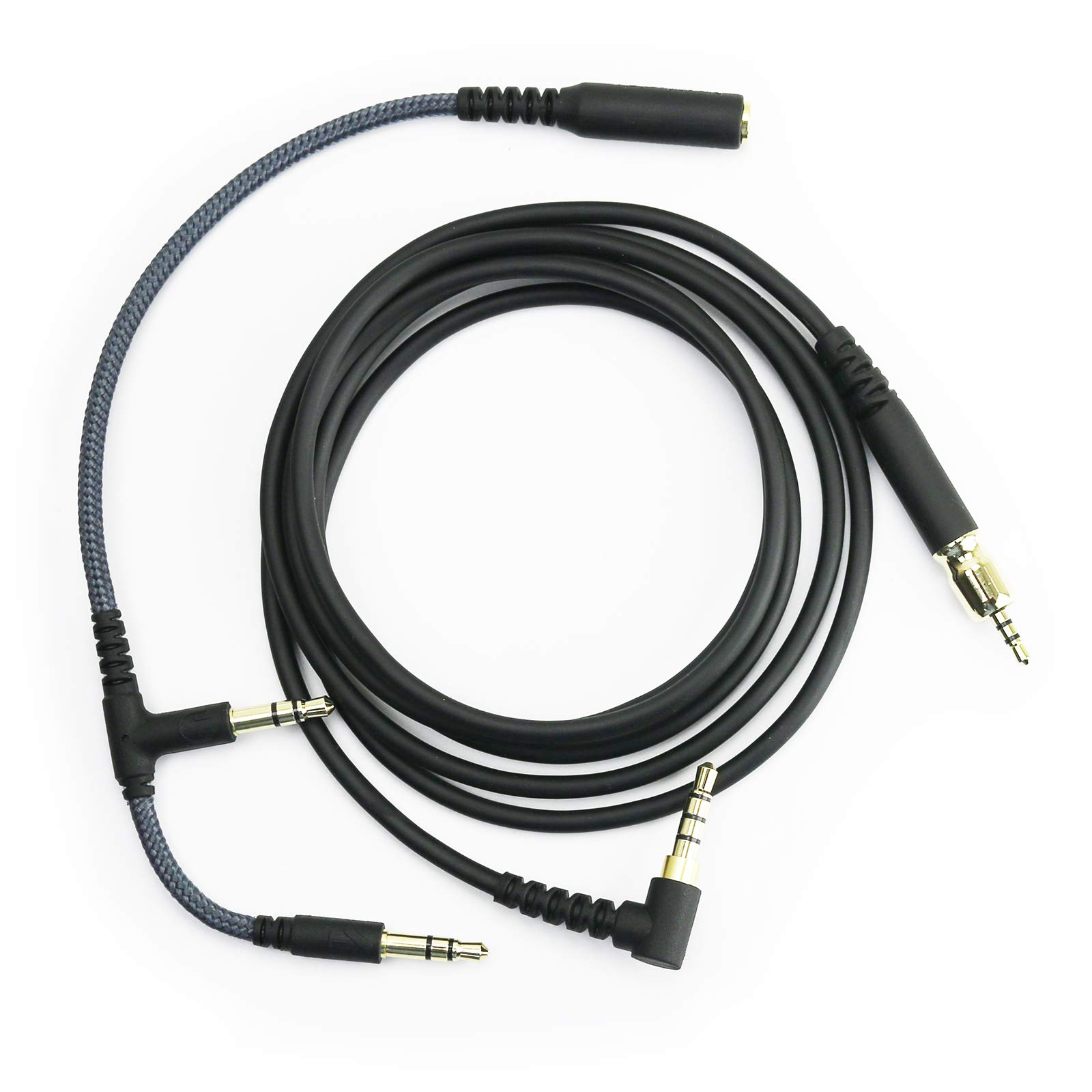 Ersatz-Audiokabel, kompatibel mit Sennheiser Game ONE, Game Zero, PC 373D, PC 37X, GSP 350, GSP 500, GSP 600 Gaming-Headsets, 1,2 m