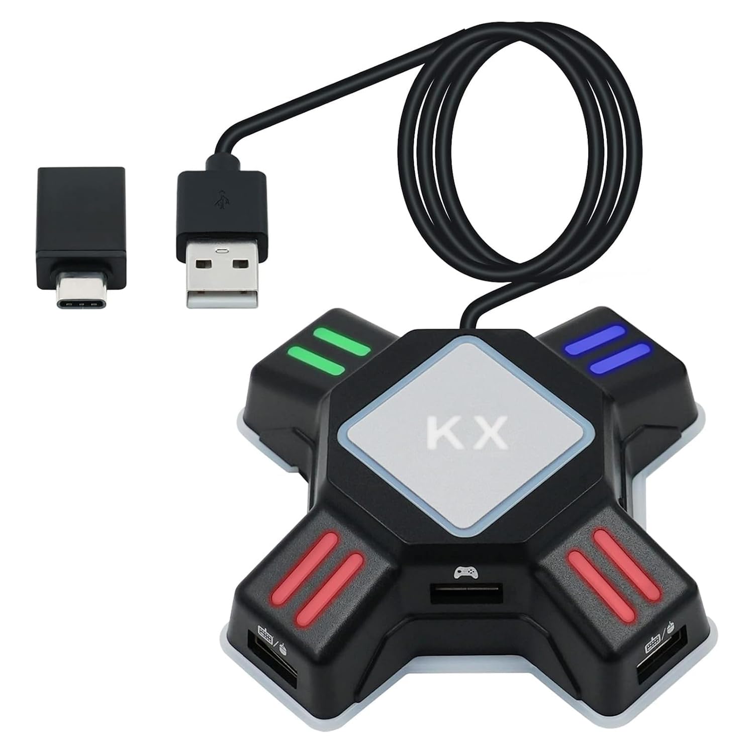 Mcbazel Gaming Tastatur und Maus Adapter für Switch, PS4, PS3,Xbox One, Kabelgebundene Tastatur und Maus Konverter, Unterstützung für FPS-Spiele Nicht für Switch 2