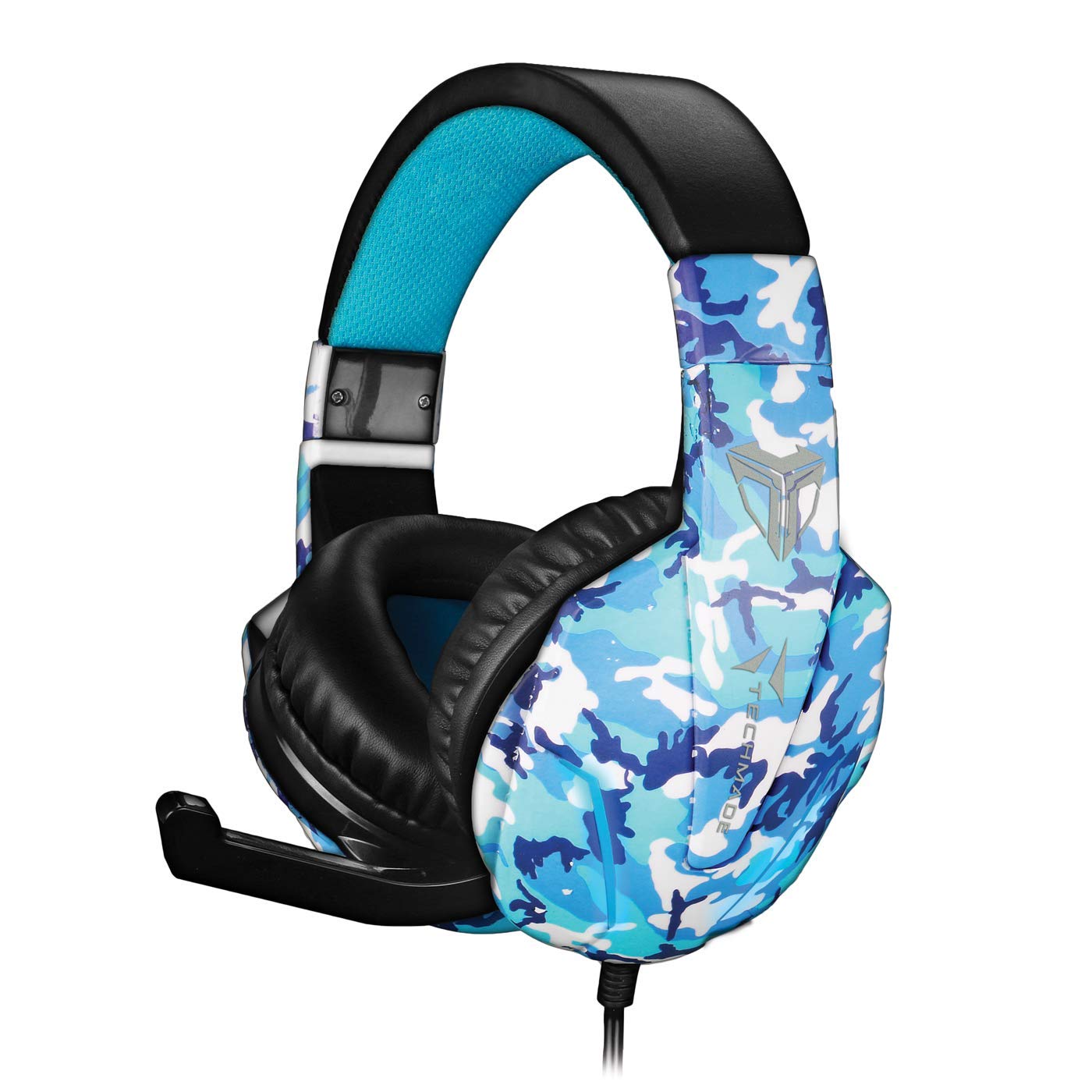 TECHMADE Gaming-Handschuhe, multifunktional, Camouflage, Blau