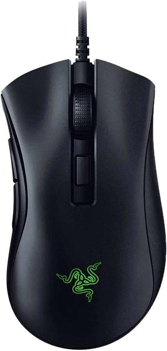 Razer DeathAdder V2 Mini - Kabelgebundene Gaming Maus mit rutschfestem Grip-Tape für PC / Mac (Ultraleicht, Speedflex-Kabel, Sensor mit 8500 DPI, Chroma RGB Beleuchtung) Schwarz