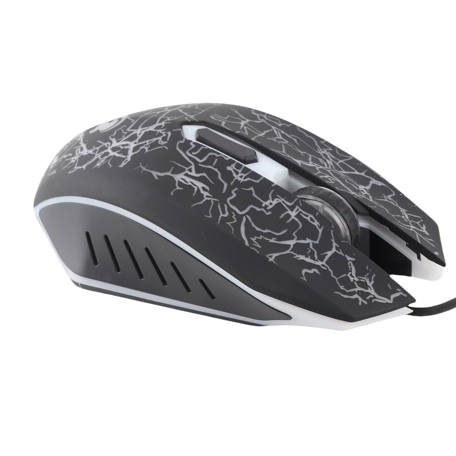 Dpofirs A70 Professional Wired Gaming Mouse, Universelle Optische USB Gaming Maus mit Bunt Atmendem LED Licht, Ergonomische 6 Tasten Maus, DPI 800 2000 Einstellbar, PC Maus(schwarz)