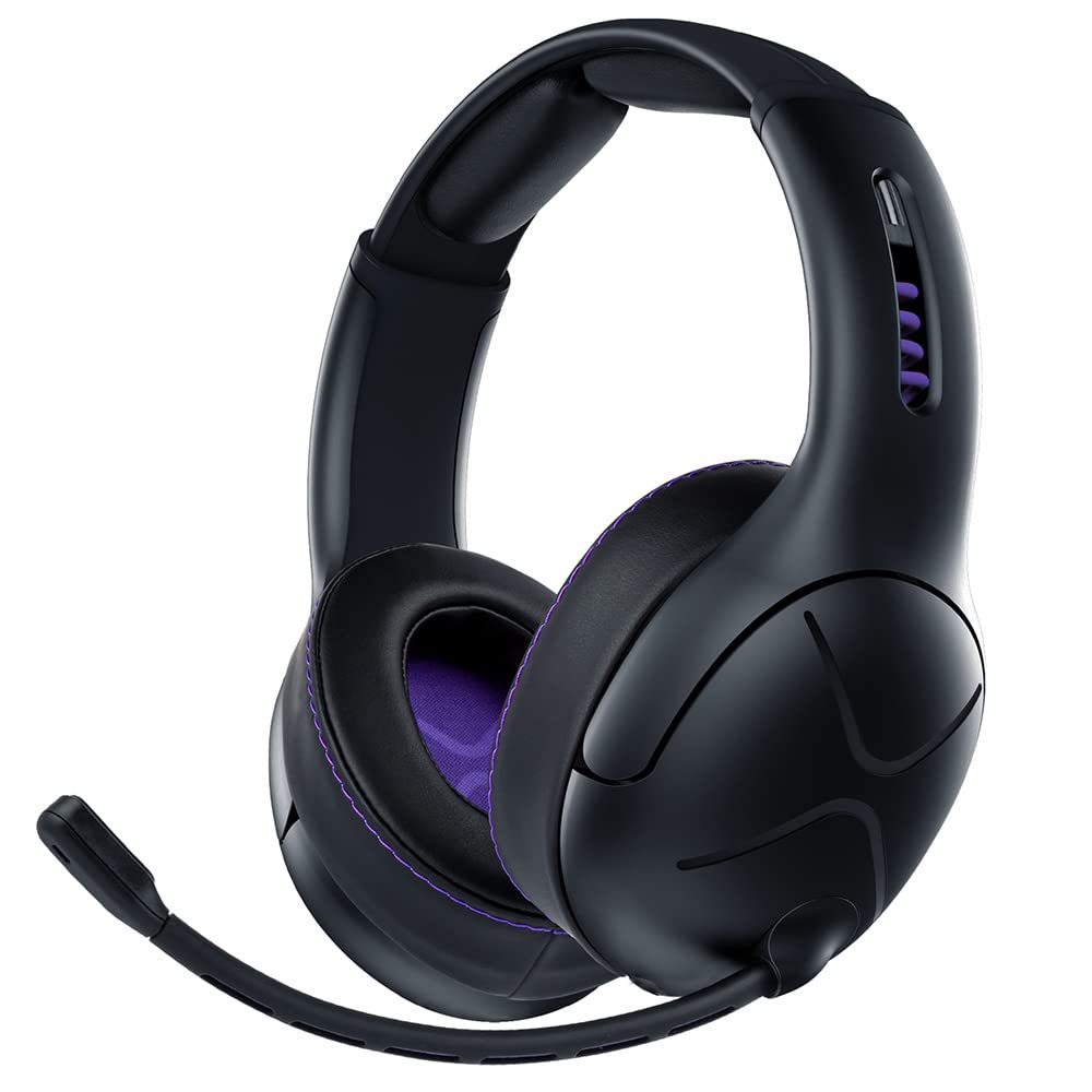 Victrix Gambit Schwarz drahtlos and verkabelt Gaming Kopfhörer mit Mic - PlayStation PS4, PS5 - Esports-Ready Pro Audio, Noise Cancelling Microphone, Ultra-Komfort Over the Ear Kopfhörer