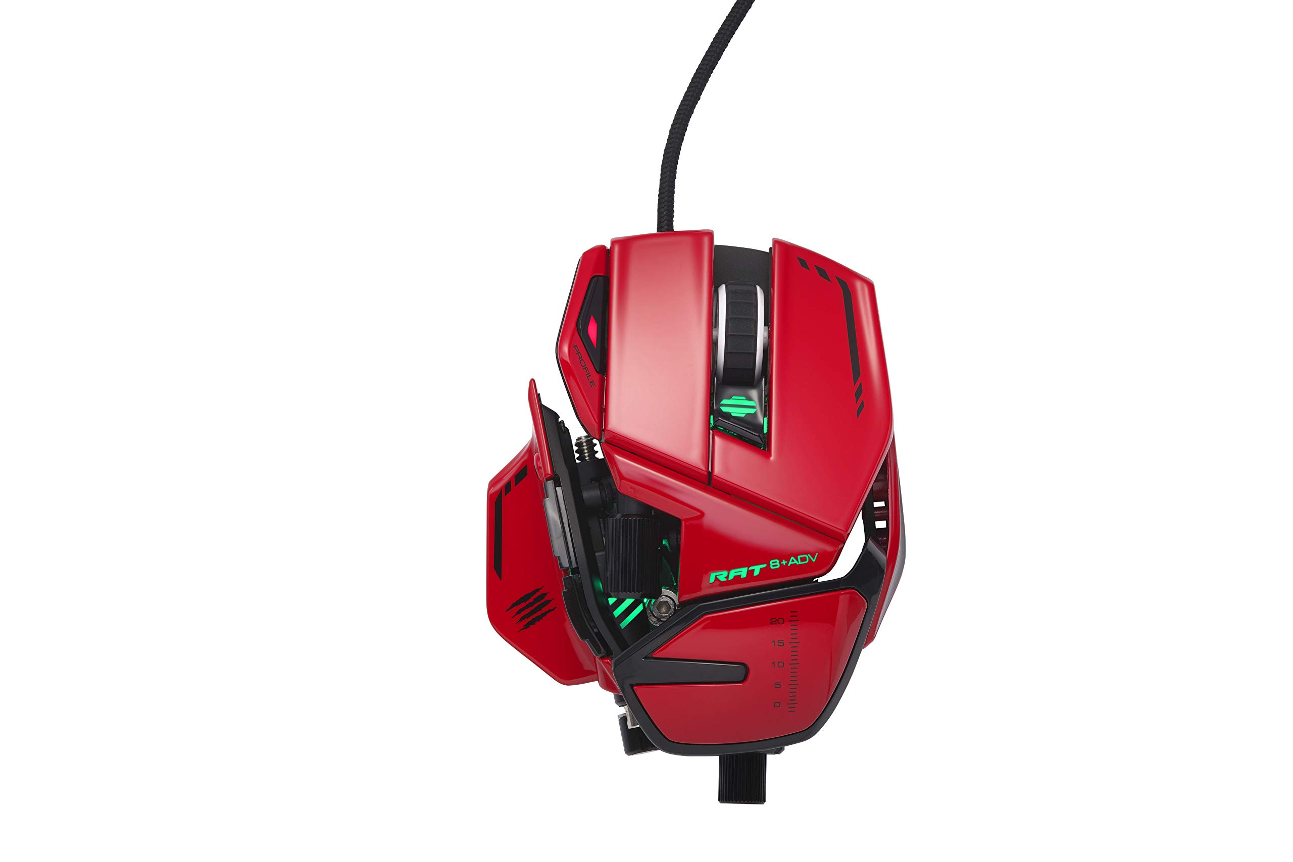 Mad Catz, USB, R.A.T. 8+ ADV Optical Gaming MouseRed [ ] MR06DCINRD000-0