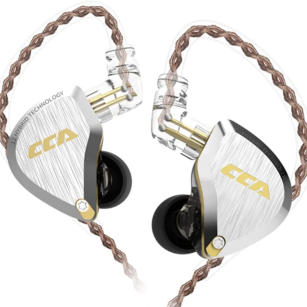 CCA C12 5BA 1DD Stereo Bass Kopfhörer In Ear Kopfhörer mit Kabel Noise Cancelling Sport Earbuds Headset für Musiker Audiophile Sänger DJ