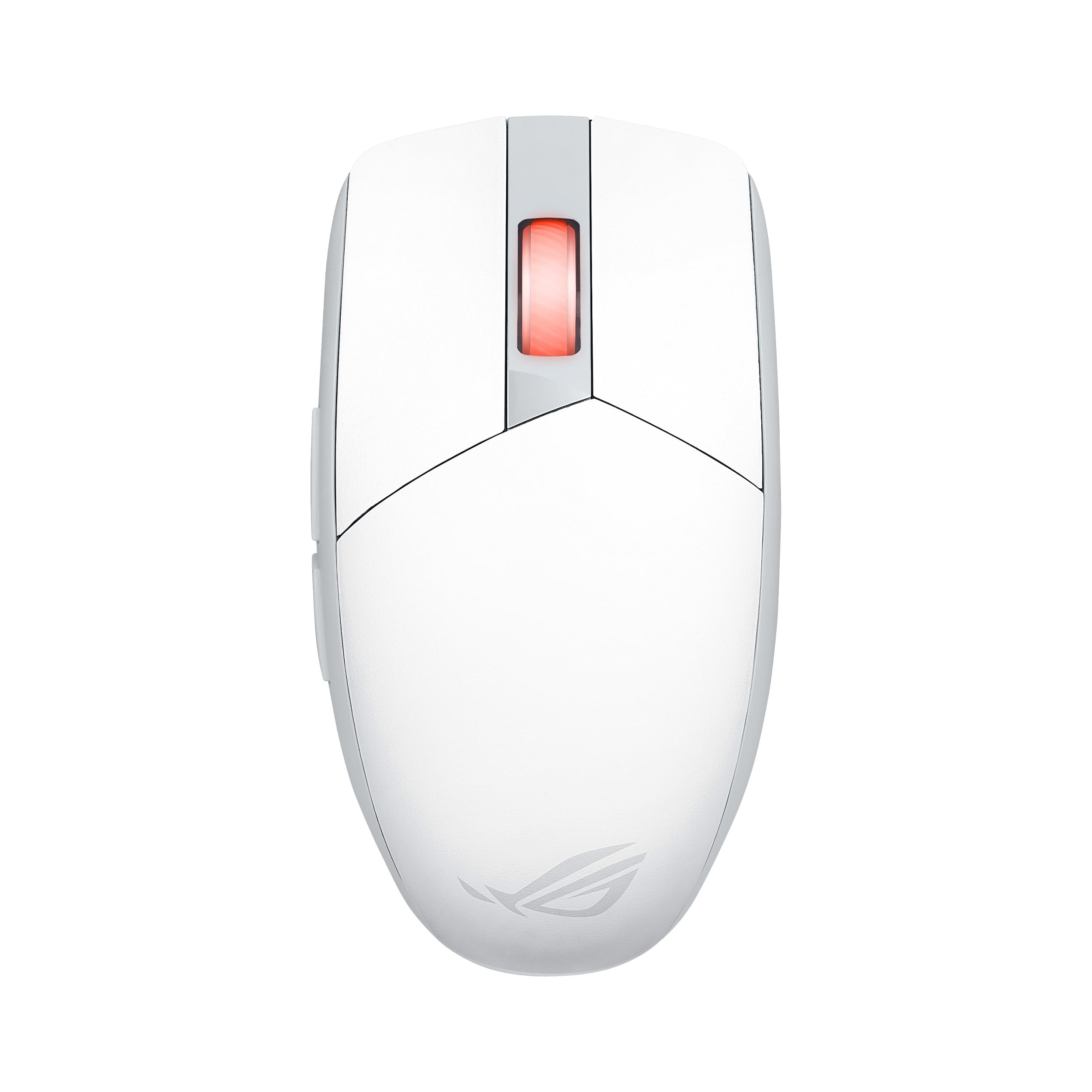ASUS ROG Strix Impact III Wireless White - leichte beidhändige Gamingmaus ohne Draht 57g, AimPoint 36000 DPI, Trimode-Konnektivität, ROG Omni Receiver