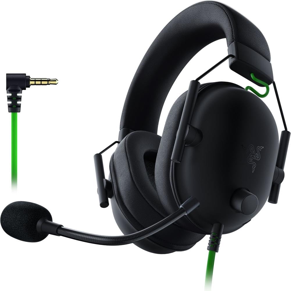 Razer BlackShark V2 X Gaming-Headset: 7.1 Surround Sound – 50 mm Treiber – Memory-Schaumstoff-Kissen – für PC, PS4, PS5, Switch, Xbox One, Xbox Series X|S, Mobile – 3,5 mm (Generalüberholt)