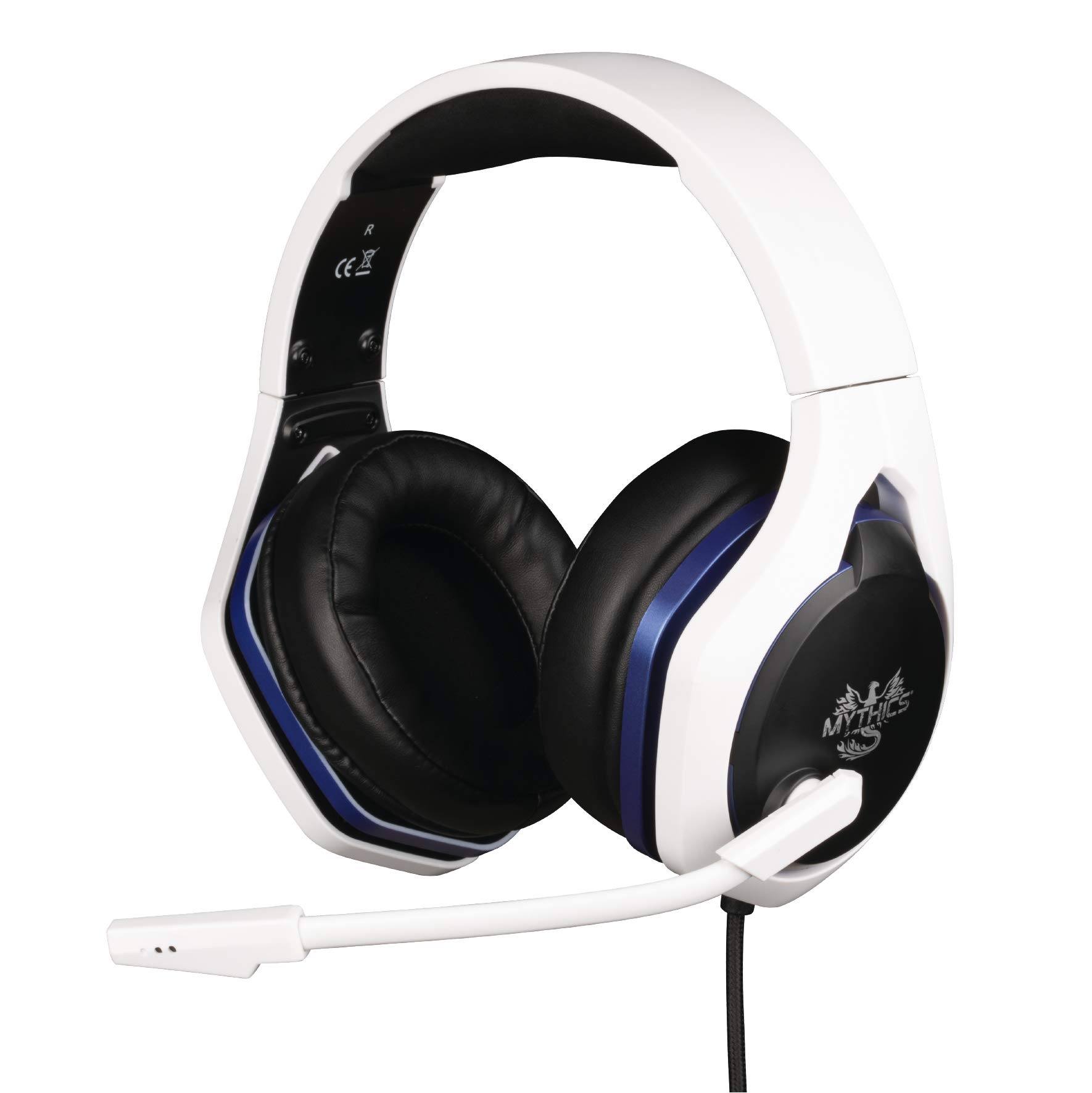 Konix Mythics Kabelgebundenes Gaming-Headset Hyperion für PS5 - Mikrofon - 50 mm Lautsprecher - 1,5 m Kabel - 3,5 mm Klinkenstecker - Weiß und Schwarz