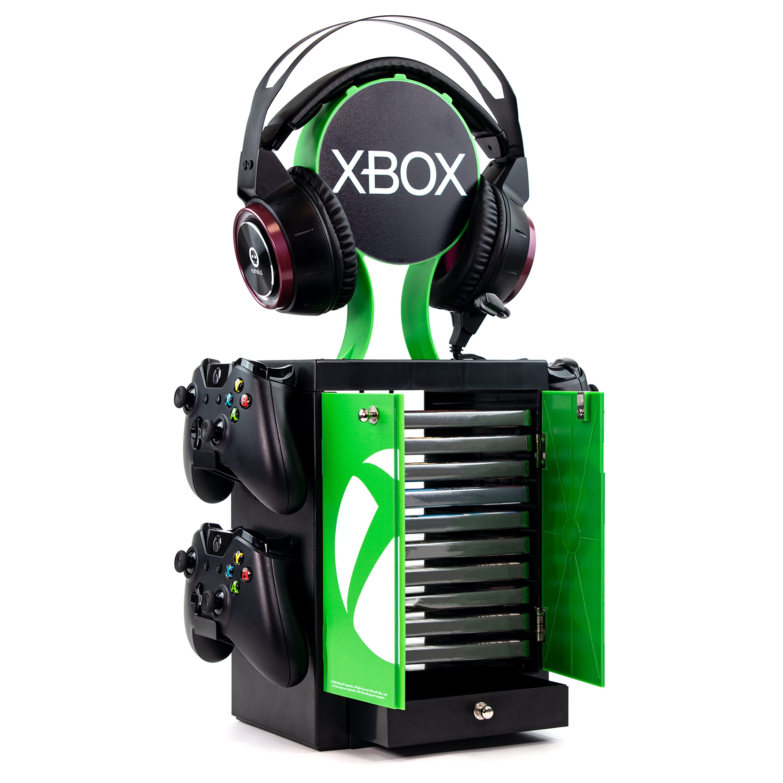 Numskull Offizieller Xbox Gaming-Locker Controller-Halter & Headset-Ständer für PS5, Xbox Series X|S und Nintendo Switch