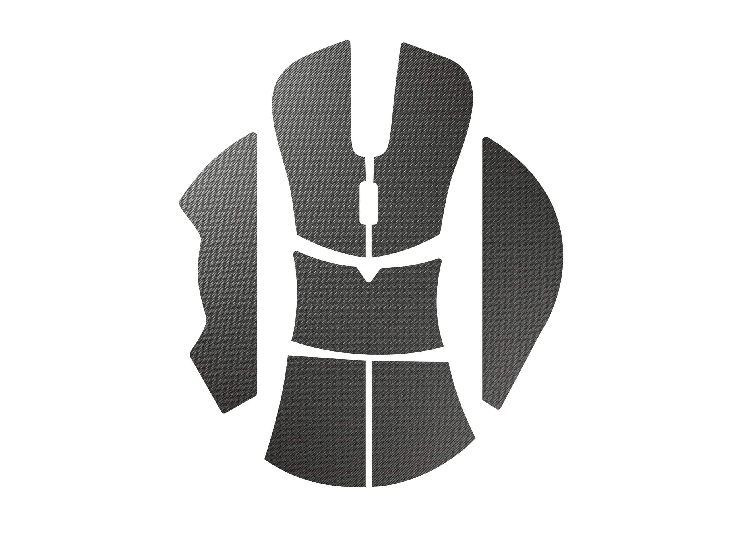 GLORIOUS Gaming Maus-Griffband für Model D – rutschfest, fett- und schweißabweisend, 0,5 mm dick, zugeschnitten, einfach anzubringen, Klebstoff von 3M, schwarz