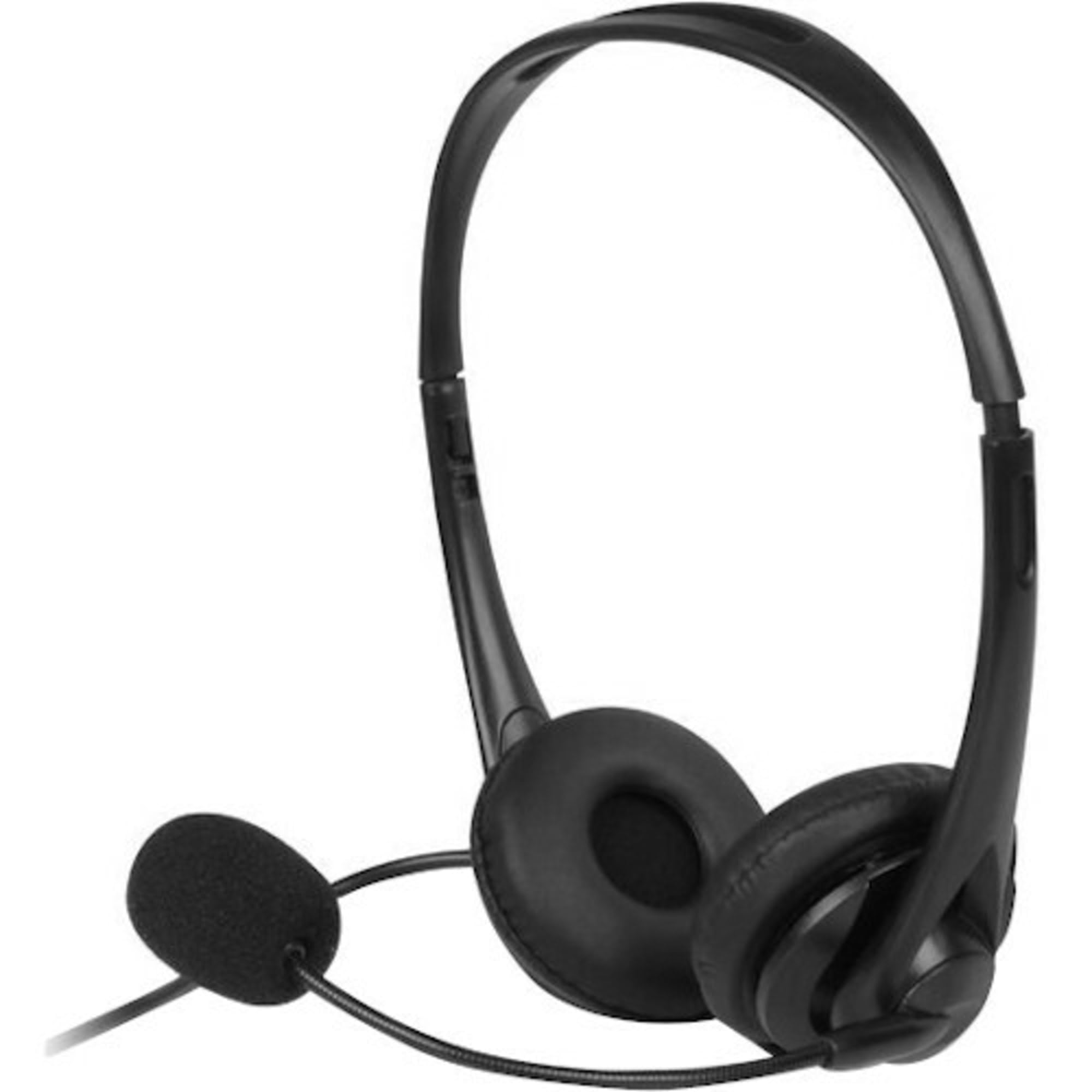 Aluratek Kabelgebundenes USB-Stereo-Headset mit geräuschreduzierendem Boom-Mikrofon und Inline-Steuerung, für Fernunterricht, Zoom, MS Teams, Videokonferenzen, Skype, Gaming, Musikwiedergabe, Webinare
