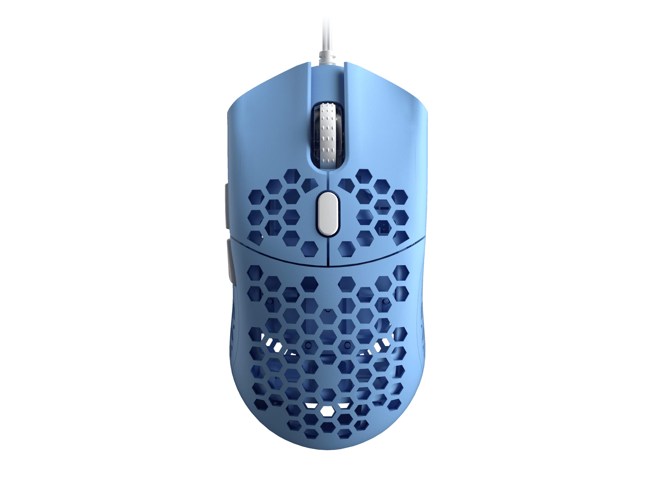HK GAMING Sirius M Ultraleichte, Mit Wabenmuster Versehene, Beidhändige, Kabelgebundene Gaming-Maus - 6 Tasten - 12 000 CPI - 54 g (Sirius-M, Malibu Limitierte Auflage)