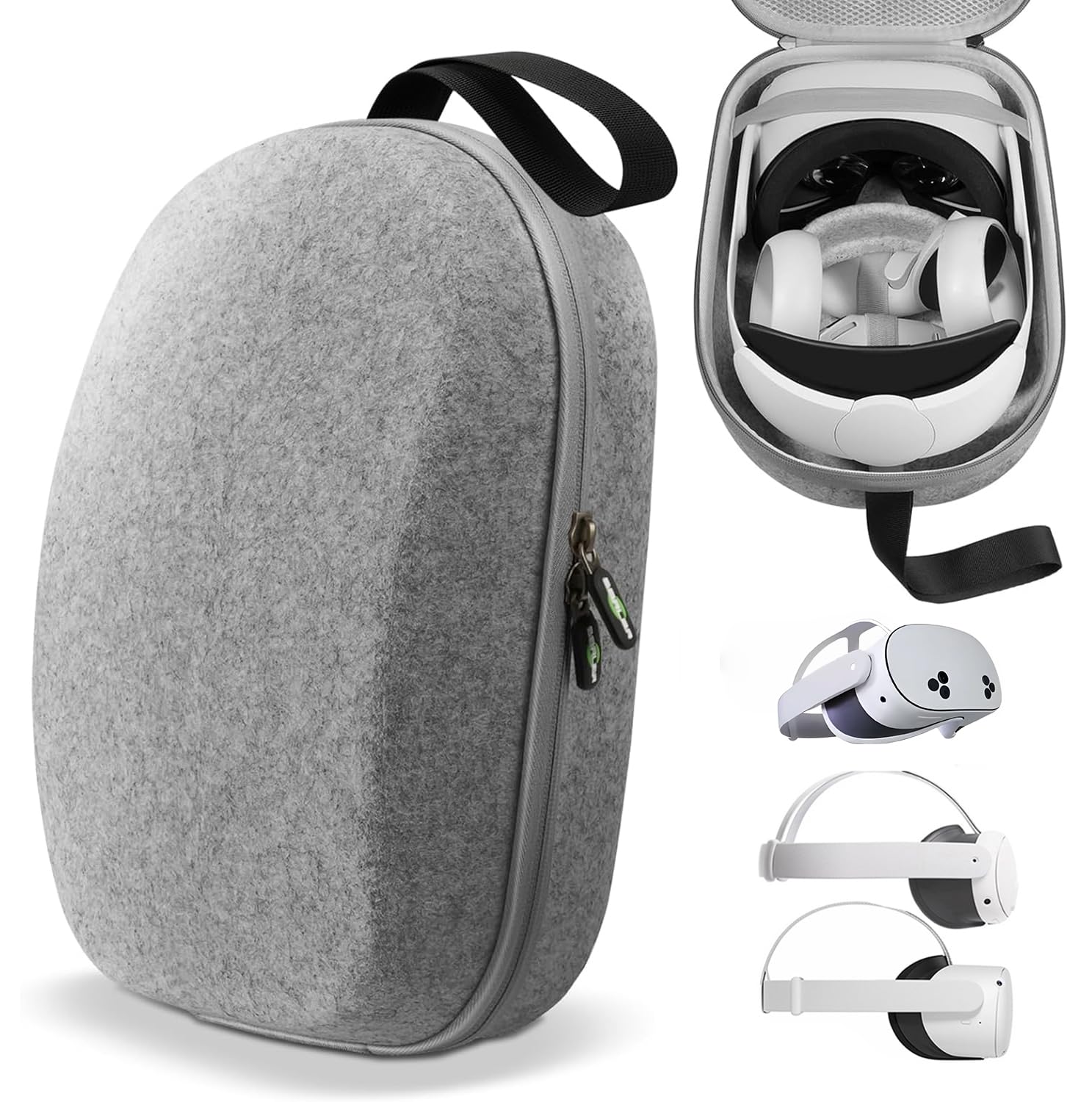 SARLAR Hartschalen-Tragetasche für Oculus Quest 2 / Elite Strap Edition/Quest, Leichter und tragbarer Schutz, individuelle Reiseetui, Aufbewahrung, VR-Gaming-Headset und Touch-Controller-Zubehör