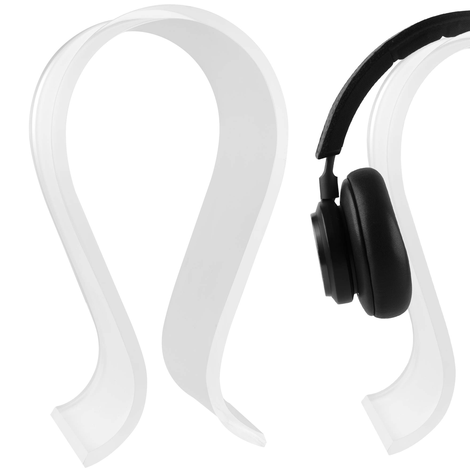 Geekria Acryl Omega Kopfhörerständer, Gaming Headset Halter, Schreibtisch Display Aufhänger, kompatibel mit Sony WH-1000XM6, WH-1000XM5, AKG, Sennheiser, Jabra, Studio, B & O Over-Ear.