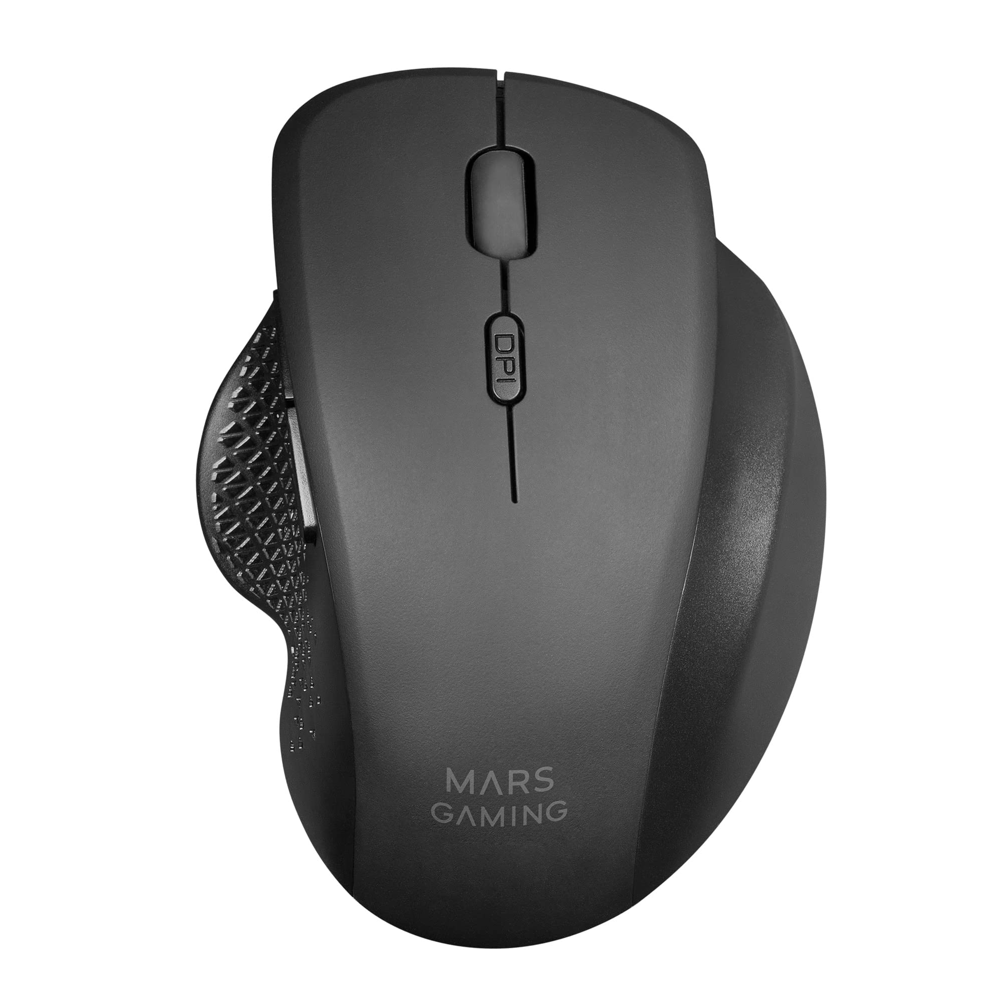Mars Gaming MMWERGO Ergonomische Kabellose Maus für PS4/PS5/XBOX/PC/Mac, Schwarz, Einheitsgröße