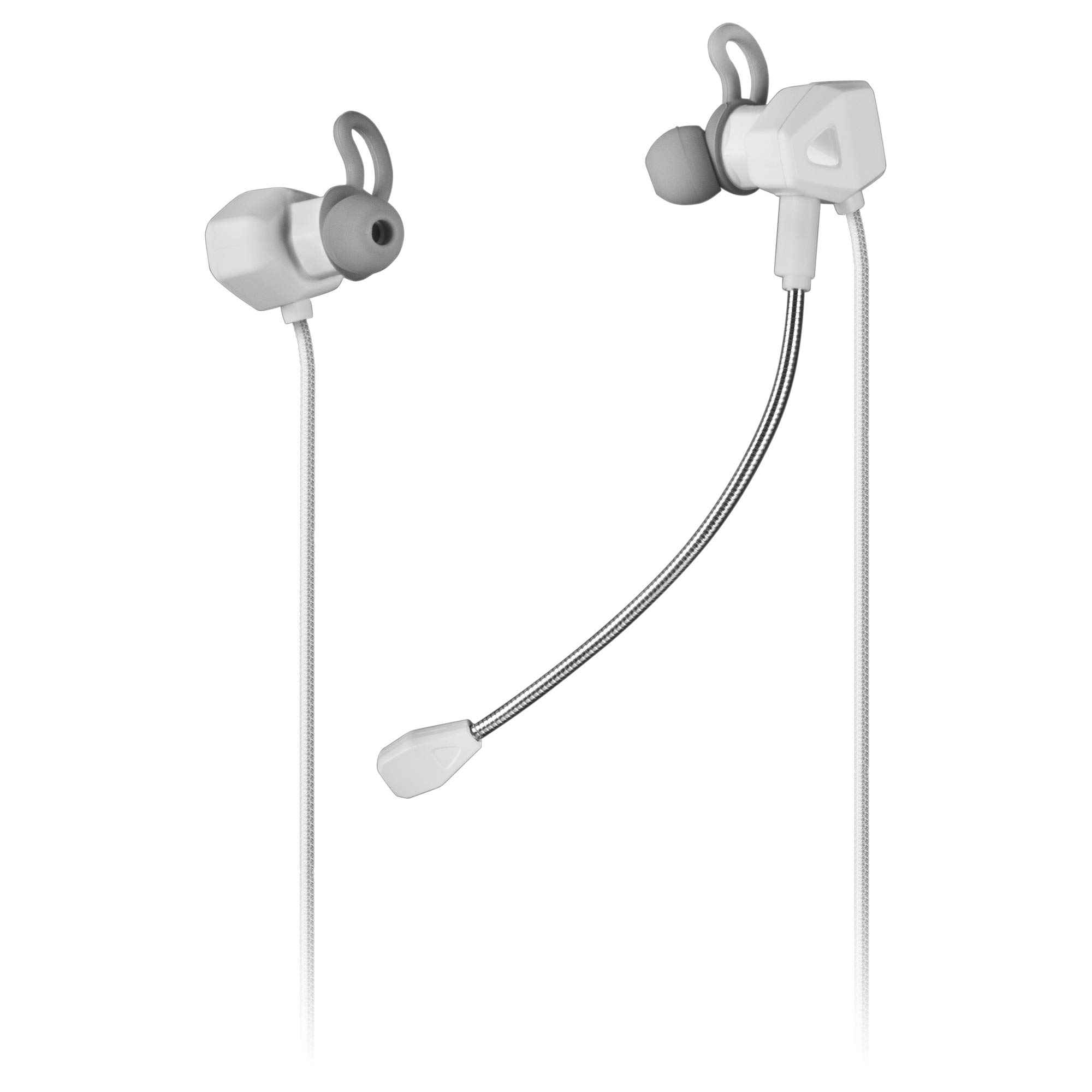 Mars Gaming Gaming MIHXW Weiß, In-Ear-Kopfhörer mit Mikrofon, PS4/PS5/XBOX/SWITCH/PC, pequeño