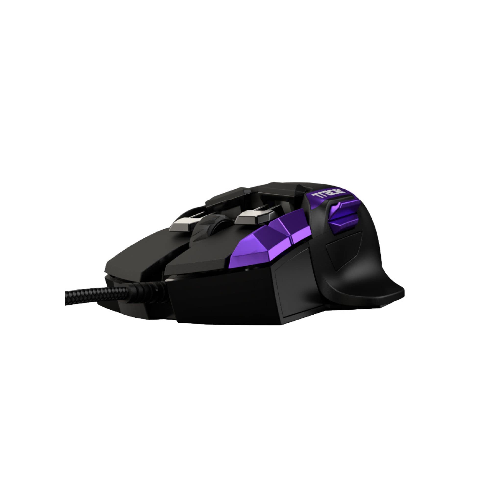 Swiftpoint Tracer Wired Gaming Mouse: 13 Programmable Buttons, 2 Pressure Sensors, Side Buttons, 12000 DPI, Mechanical Switches, Onboard Memory, 16 Game Profiles, RGB, Purple/Black, PC & Mac Gamers