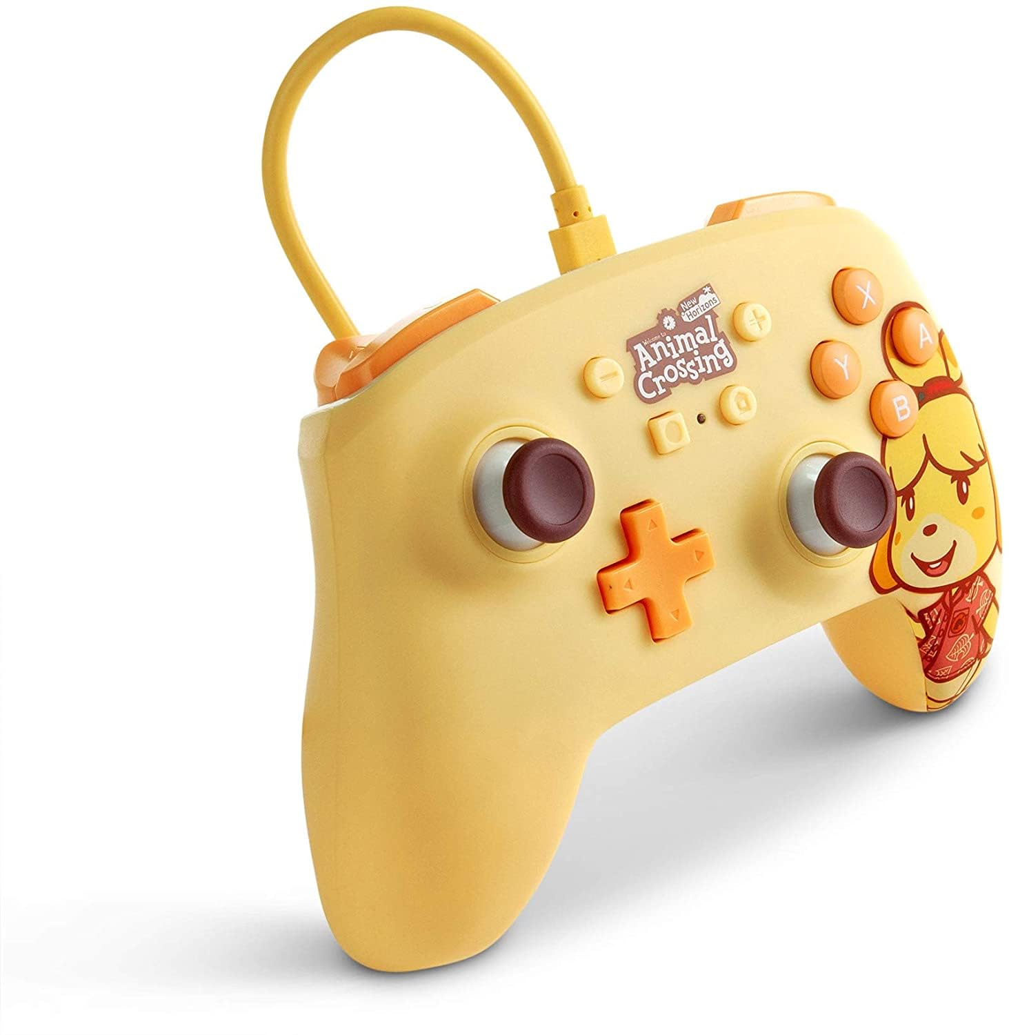 PowerA Verbesserter Kabelgebundener Controller für Nintendo Switch – Animal Crossing: Isabelle, Gamepad, Game-Controller, Kabelgebundener Controller, Offiziell Lizenziert