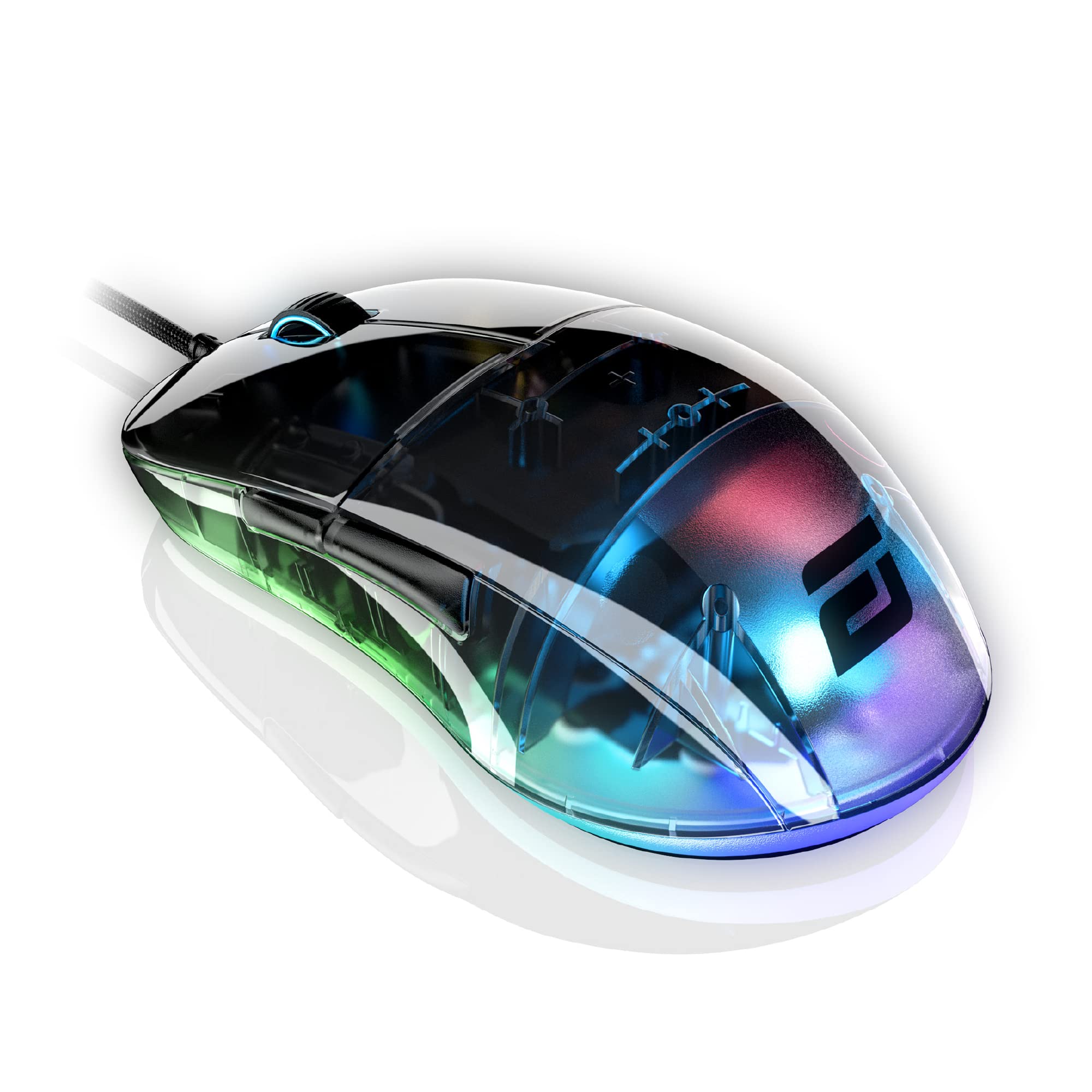 ENDGAME GEAR XM1 RGB Gaming Maus - Optischer PWM3389 Sensor 50:16.000 DPI - 5 Tasten, GM 4.0 60M Switches, 1 ms Taster-Reaktionszeit – USB Ergonomische Leichte Maus - 82g - Dark Reflex