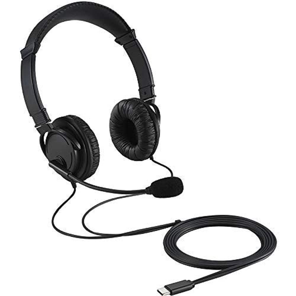 Kensington USB-C HiFi-Kopfhörer mit Mikrofon, Hochwertiger Stereosound, Einstellbares Mikrofon mit Geräuschunterdrückung (Noise-Cancelling), Headset für Konferenzen, Calls oder Gaming, K97601WW