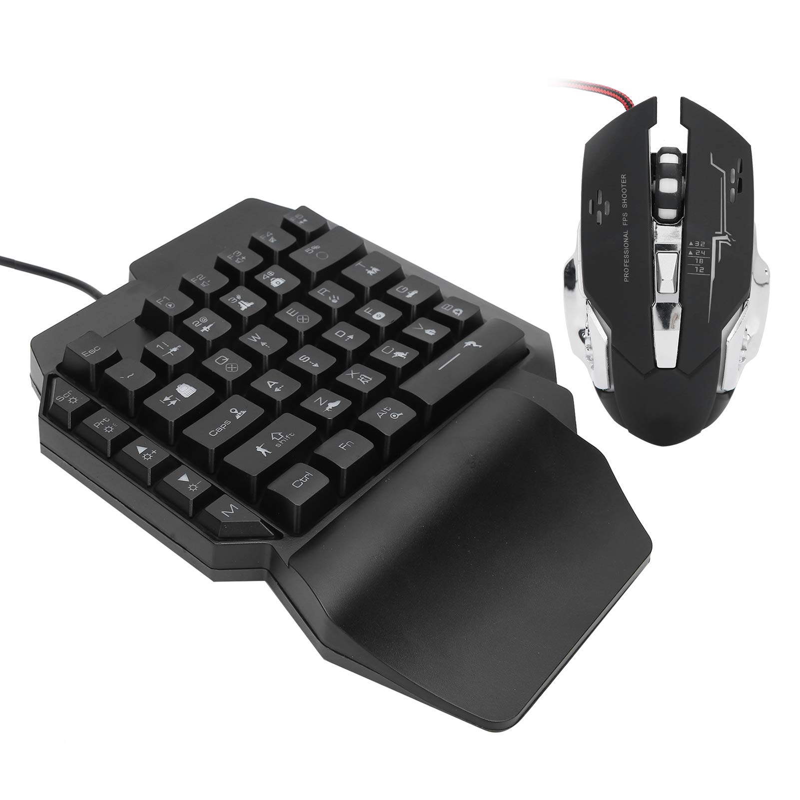 Tastatur- und Mauskonverteradapter für / / / für 360 / für ONE / für -Serie, kabelgebundene Einhand-Gaming-Tastatur und Maus mit OTG-Adapter für Videospielkonsolen