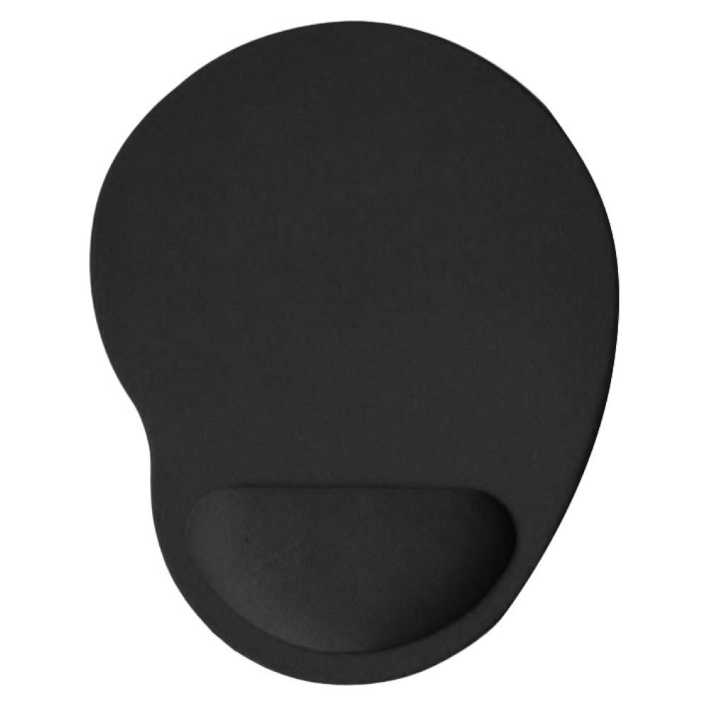 Home Office Mauspad Mausmatte Mousepad, Einfarbige Anti-Rutsch-Gaming-Mauspad-Mäusematte Mit Handgelenkstütze Schwarz Einheitsgröße