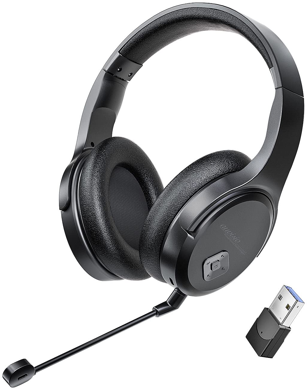 auvisio Gaming Headset: Digitales Funk-Headset mit abnehmbarem Mikrofon, 8 Std. Laufzeit, USB (Over Ear, Stereo, bugel)