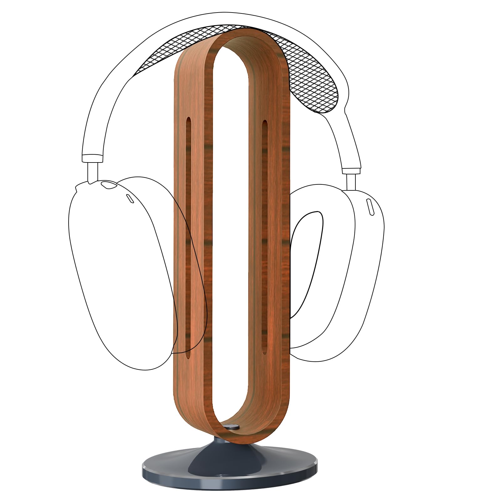 Jabra GEEKRIA Ständer aus Aluminiumlegierung für Over-Ear-Kopfhörer, Gaming-Headset-Ständer, Desktop-Displayständer mit starker schwerer Basis, kompatibel mit Sony, Bose, Shure