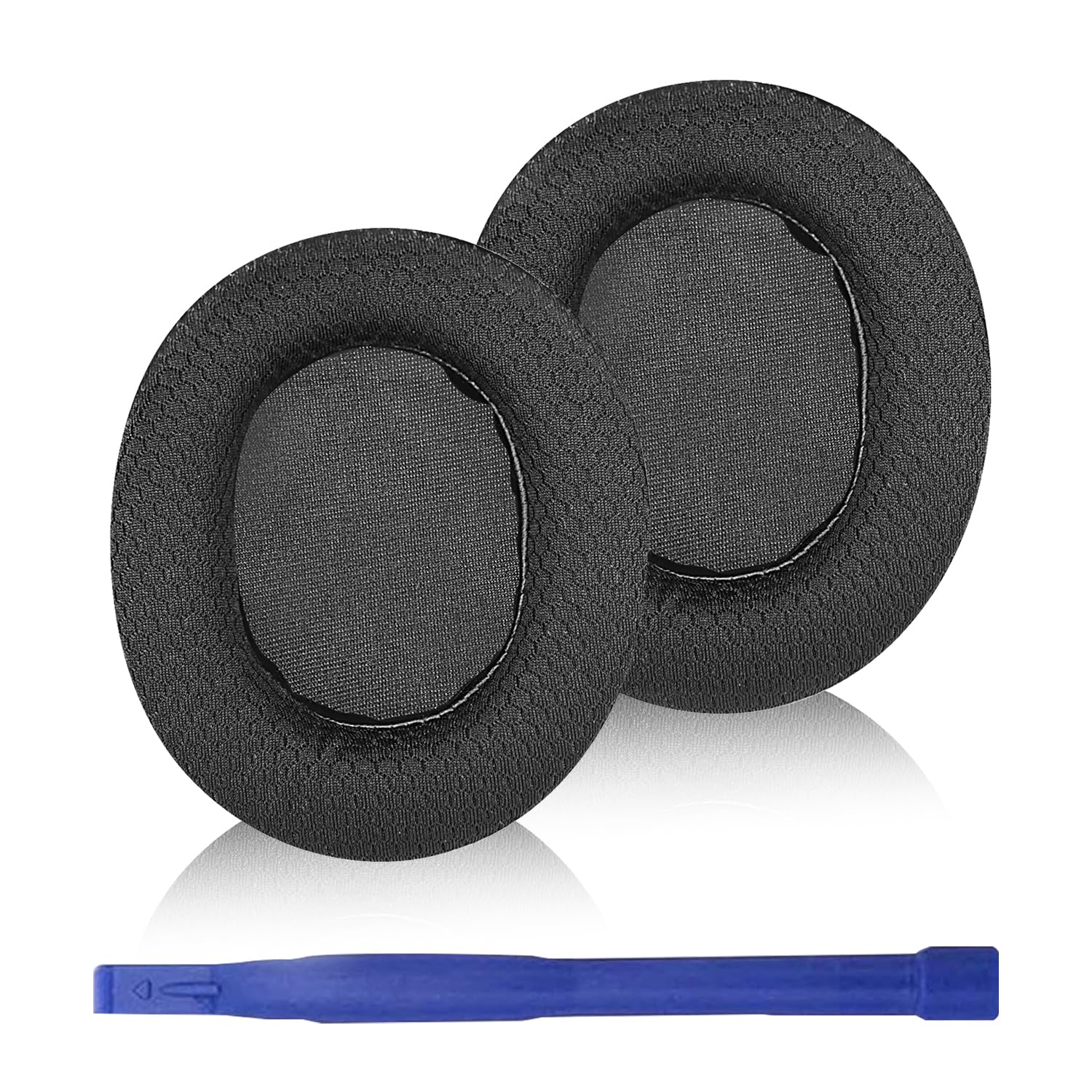 Adhiper Arctis Pro Ohrpolster/Ear Cushion/Ohrpolster/Ersatz-Ohrpolster Memory-Schaum Protein Leder-Ohrpolster Kompatibel mit SteelSeries Arctis Pro 7 5 3 Gaming-Headset (schwarz)