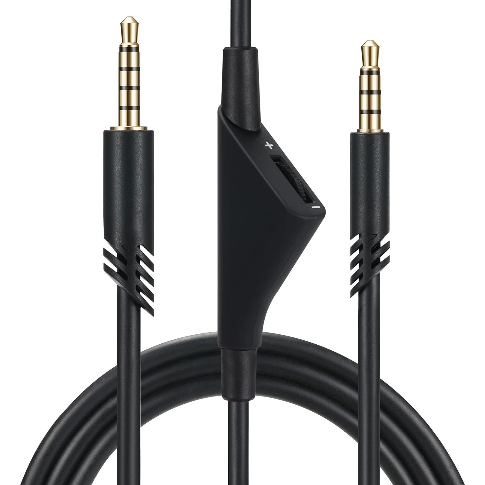 Ersatzkabel für Astro A40/A40TR/A10 Gaming-Headsets, Aux-Kabel mit Lautstärkeregler, 2 m, kompatibel mit Xbox One, PC, PS4 etc. (schwarz)