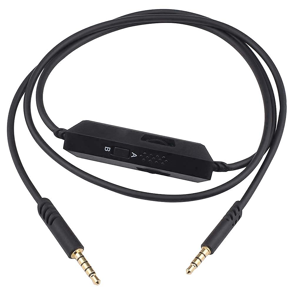 Muigiwi Ersatz-A50-Kabel A50 A10 Kabel mit Inline-Stummschaltung, Lautstärkeregler, kompatibel mit Astro A10/A40/A50 Logitech G933 G633 Gaming-Headset MixAmp (Modus A & B)