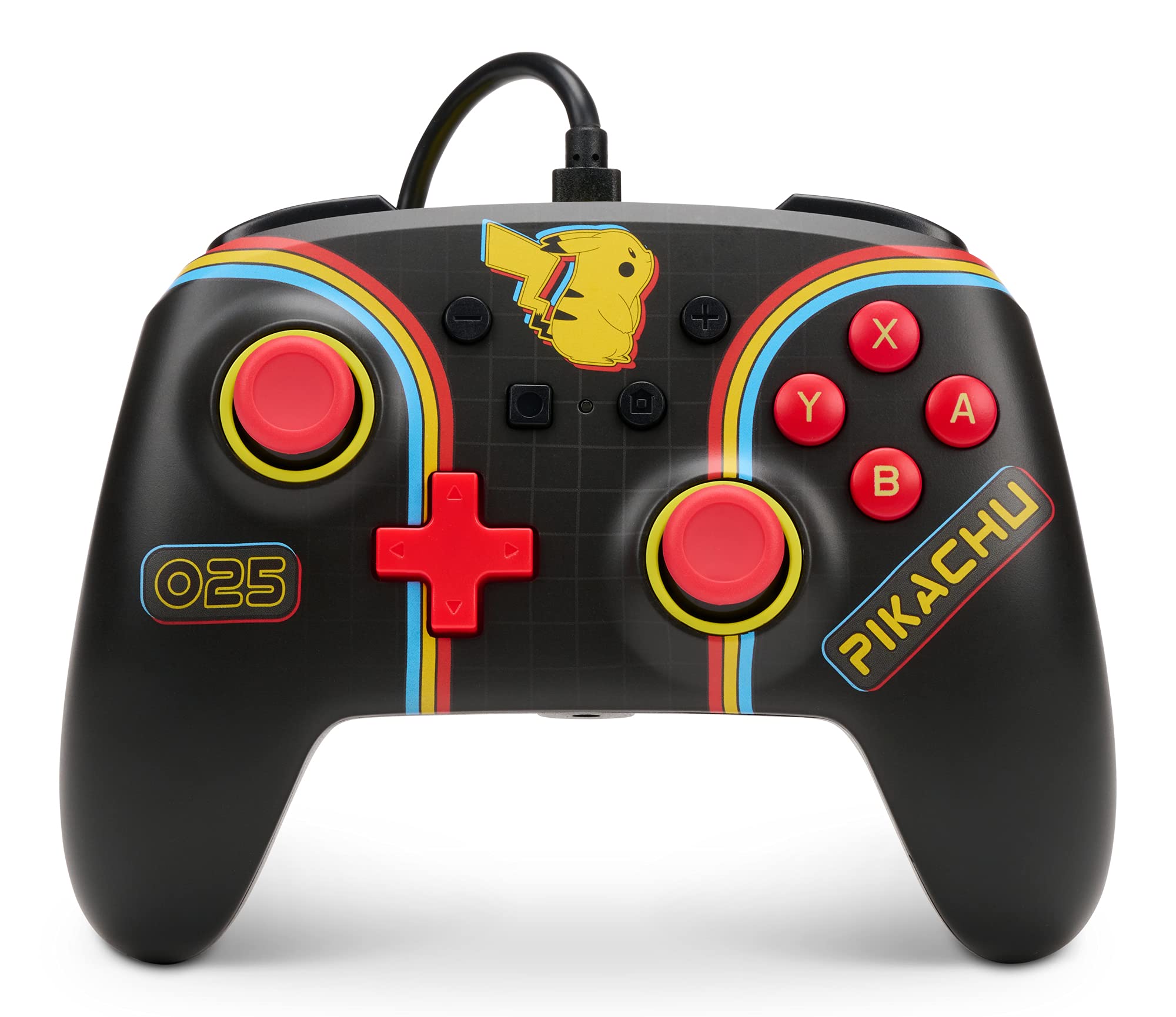 PowerA Pokemon Verbesserter kabelgebundener Controller für Nintendo Switch – Pokemon: Pikachu Arcade