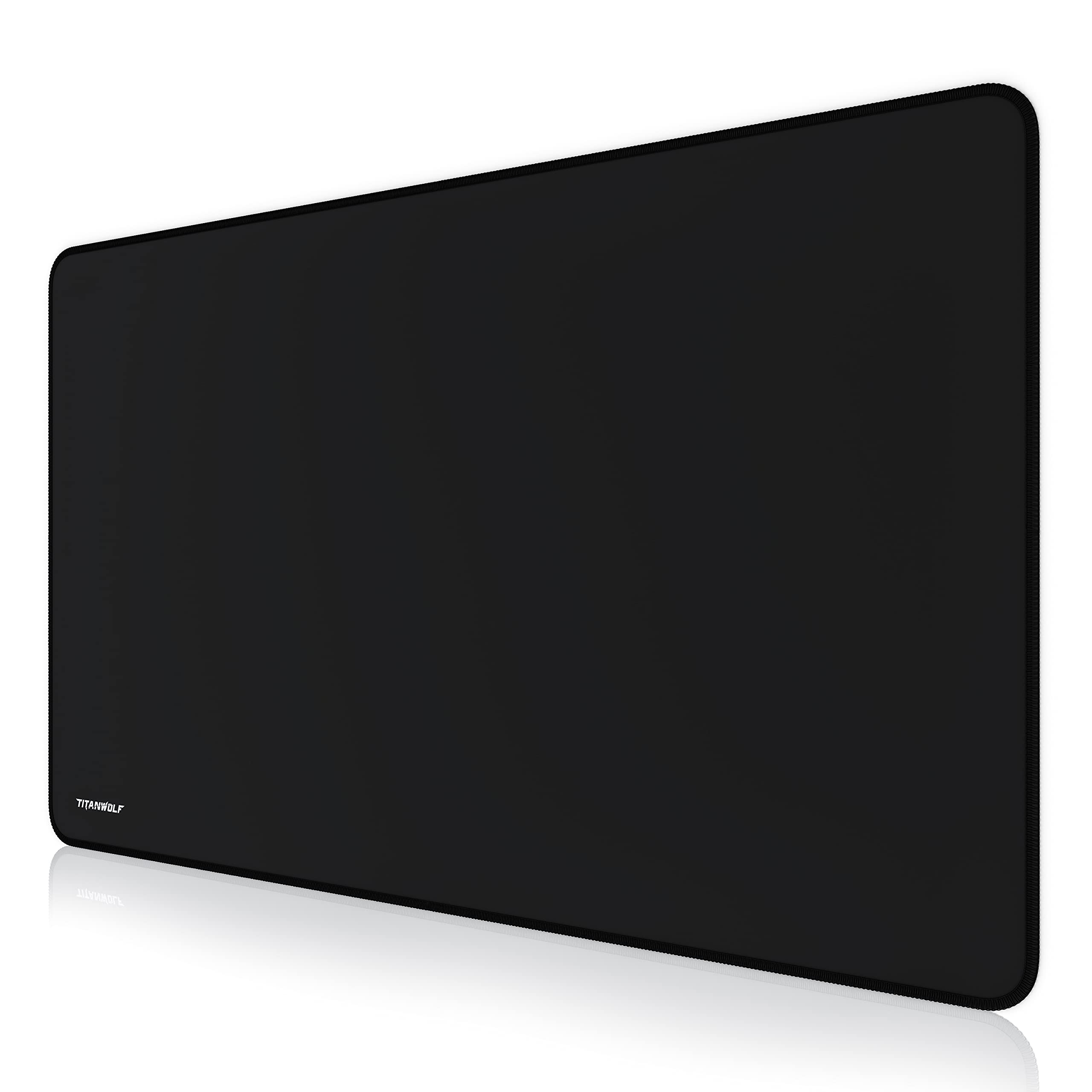 TITANWOLF - Übergröße Mauspad Gaming 1000x600mm - XXXL Mousepad groß mit Motiv - Tischunterlage Large Size - verbessert Präzision und Geschwindigkeit - XXL - schwarz