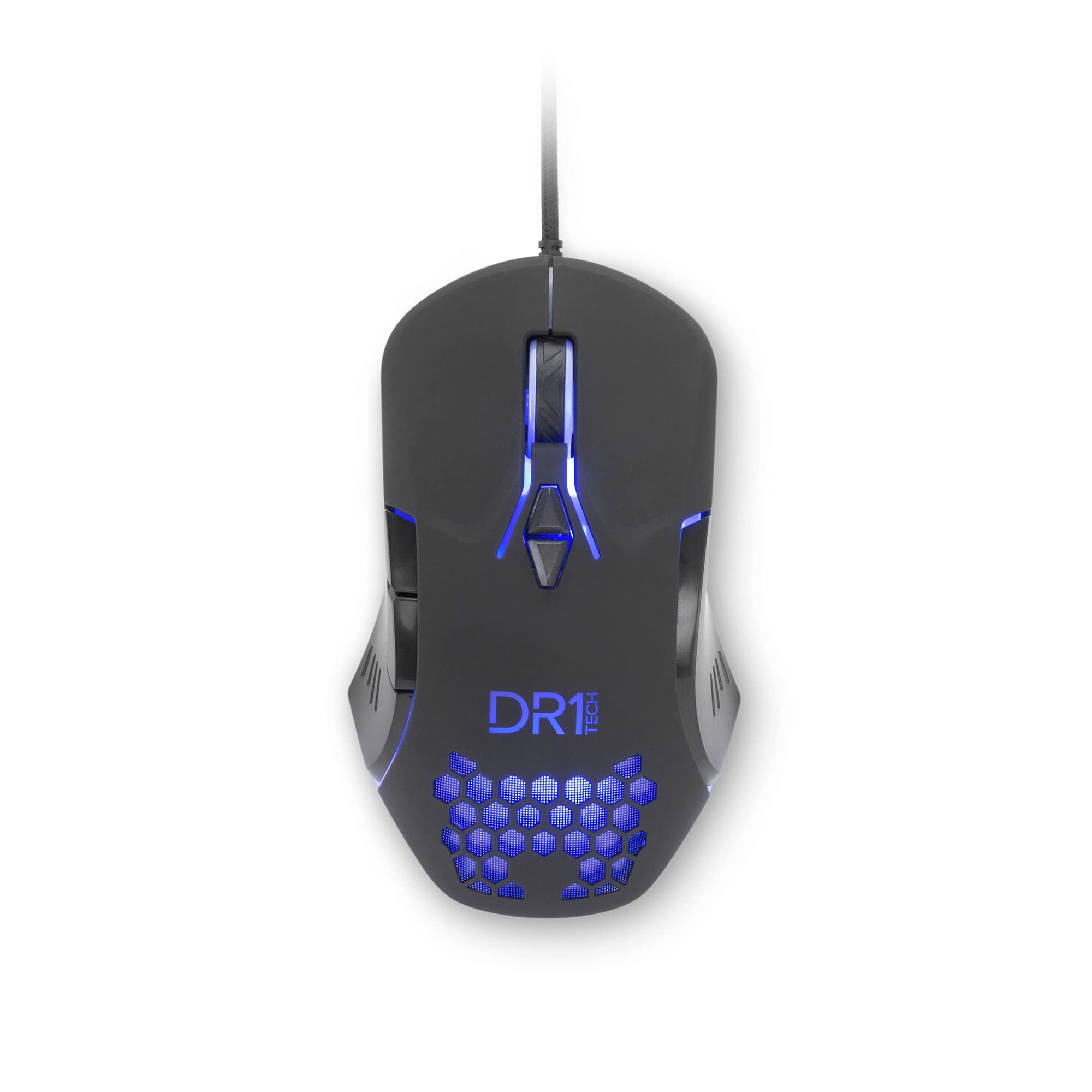 [Amazon Exclusive] DR1TECH Guardian Gaming Maus Mit Kabel - 7 Tasten Für Bis Zu 3200 DPI - Leichtes Und Strapazierfähiges Design - Ergonomische Gaming Maus Für PC/PS4/XBOX