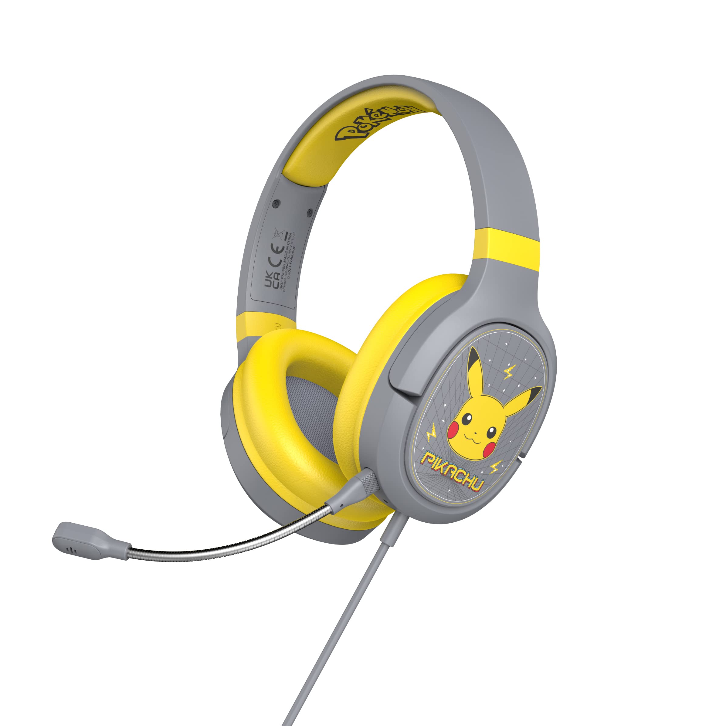 OTL Technologies Pokémon Pikachu Grey Pro G1 Gaming Kopfhörer, PK0862