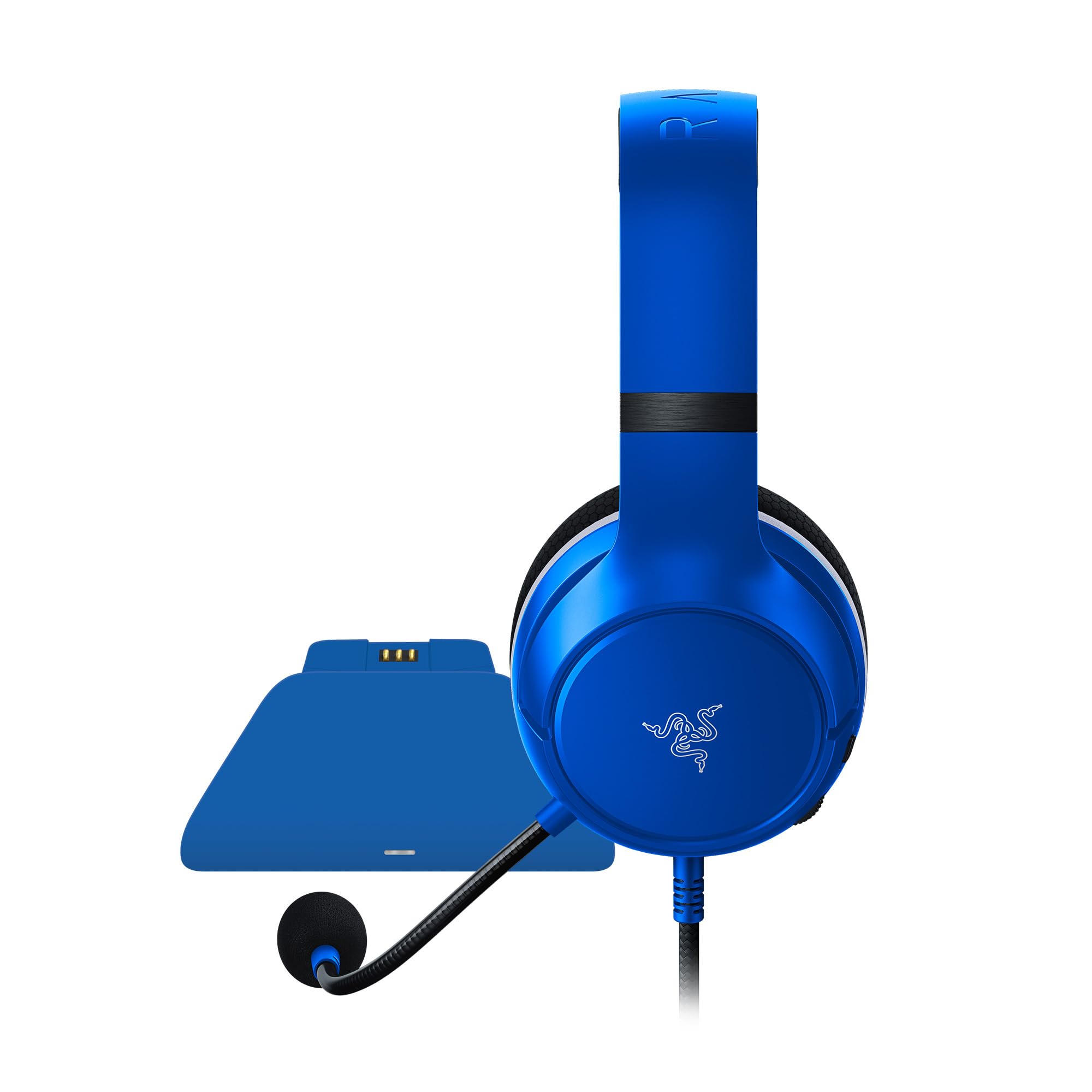 Razer Essential Duo Bundle für Xbox – kabelgebundenes Headset und Schnellladegerät für Xbox Controller (50 mm Lautsprecher, Mikrofon, Schnellladung, universelle Kompatibilität) Blau