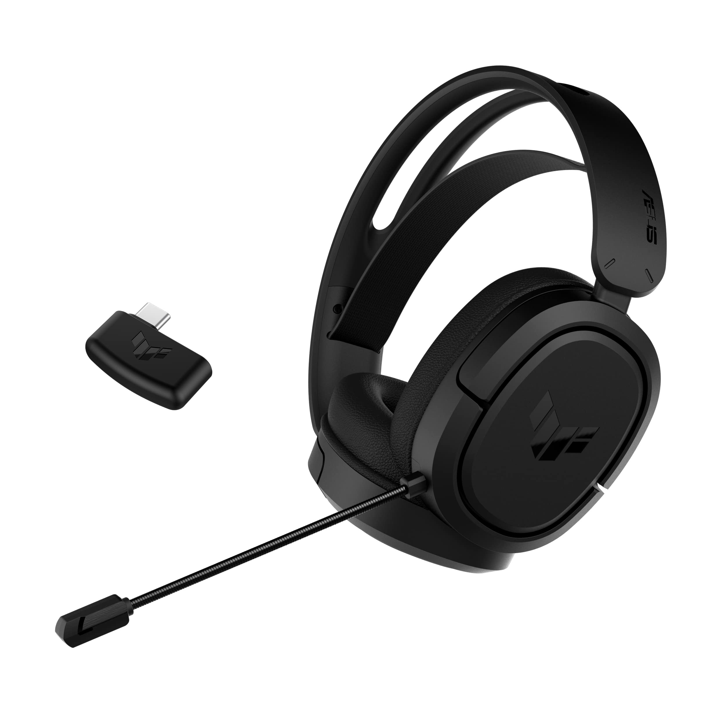 ASUS TUF Gaming H1 Wireless Headset, Discord zertifiziertes Mikrofon, 7.1 Sound, 2,4 GHz, USB-C, kompatibel mit PC, Mac, Switch, Smartphone, PS4, PS5