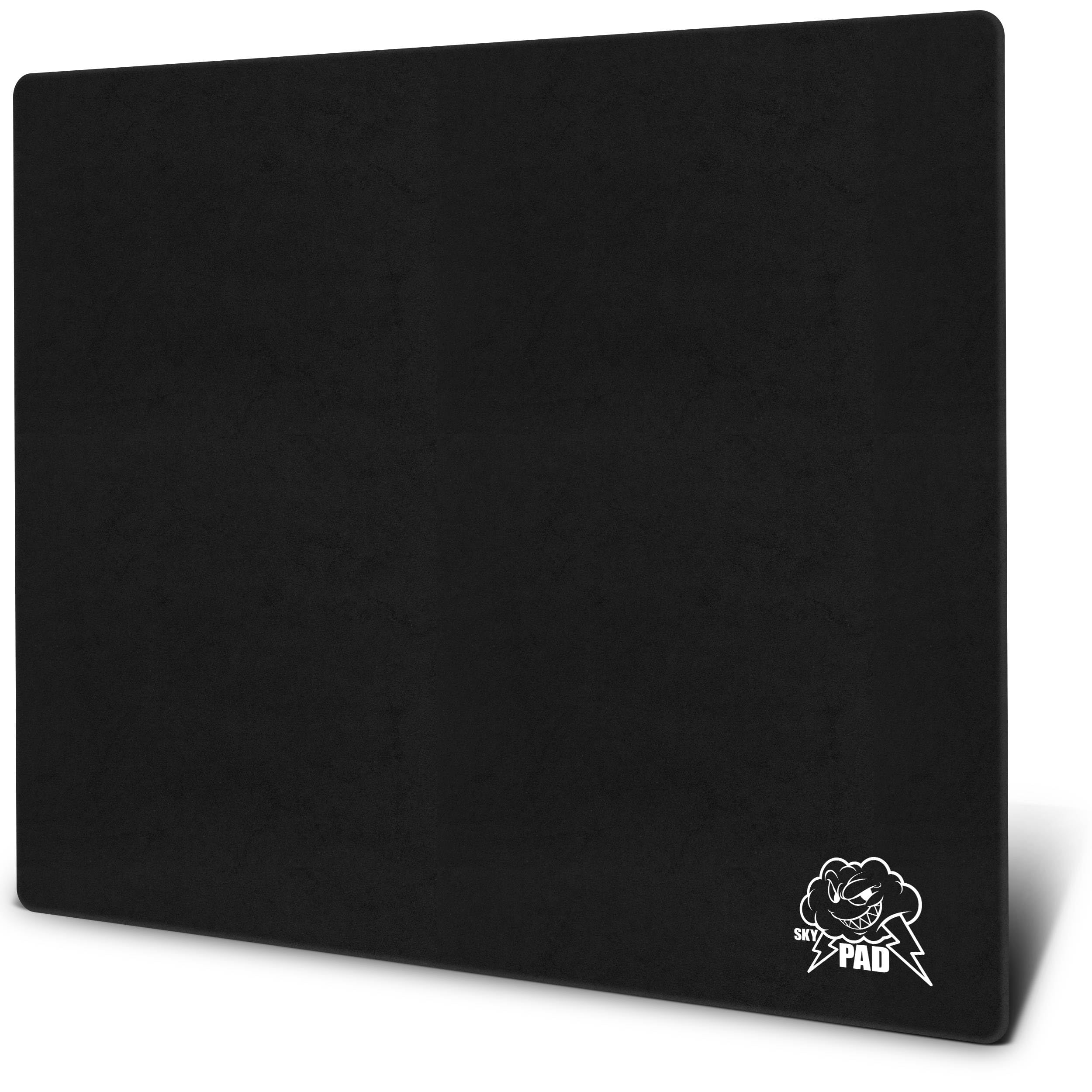 SkyPAD Glass 3.0 XL Gaming Mauspad mit Cloud Logo | Professionelle Große Mausmatte | 400 x 500 mm | Schwarz | Spezielle Glasoberfläche mit Verbesserter Präzision Und Geschwindigkeit