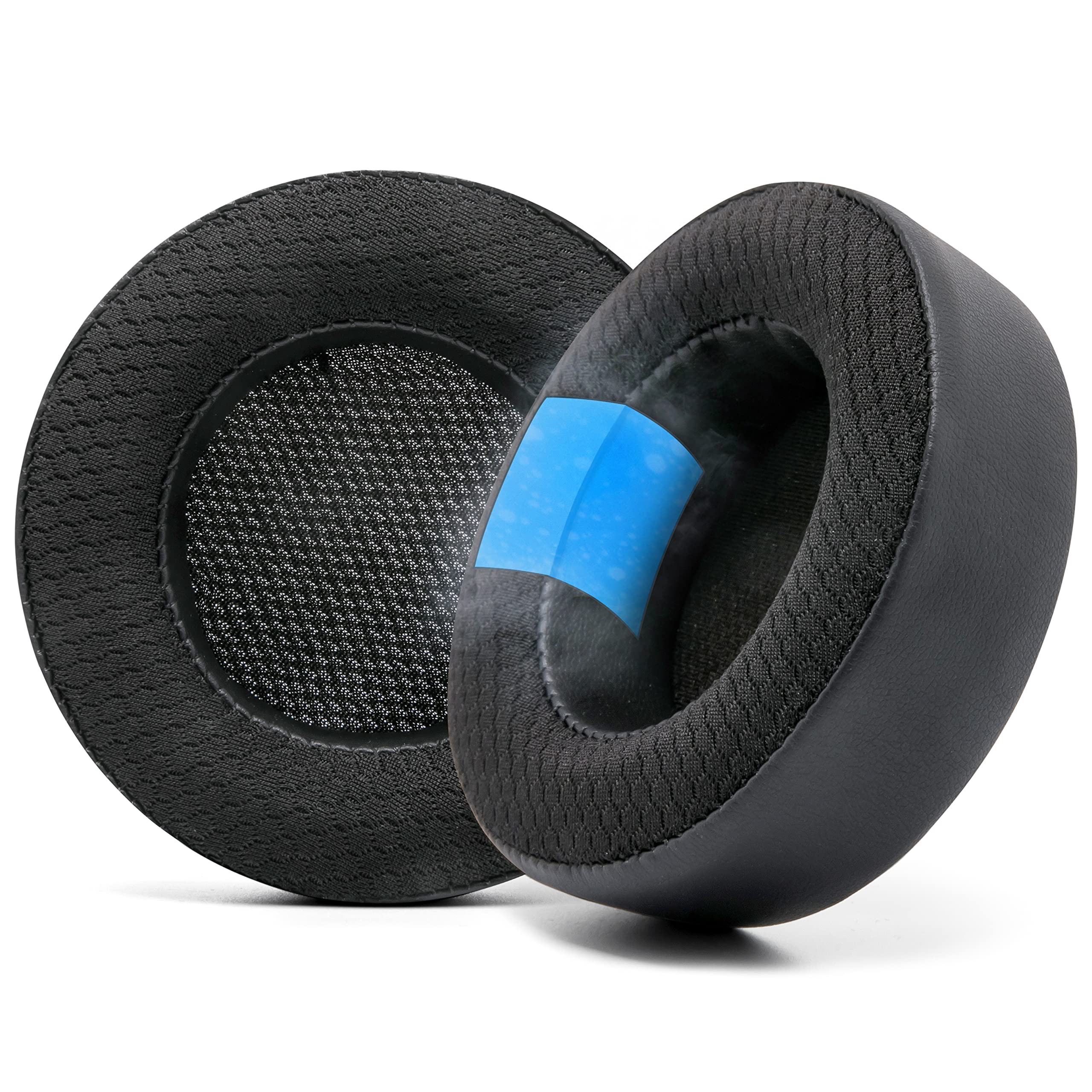 WC Freeze Virtuoso – Ersatz-Ohrpolster aus Hybridgewebe mit Kühlgel für das Corsair Virtuoso Gaming-Headset, hergestellt von Wicked Cushions, verbesserte Dicke und Schallisolierung | Black