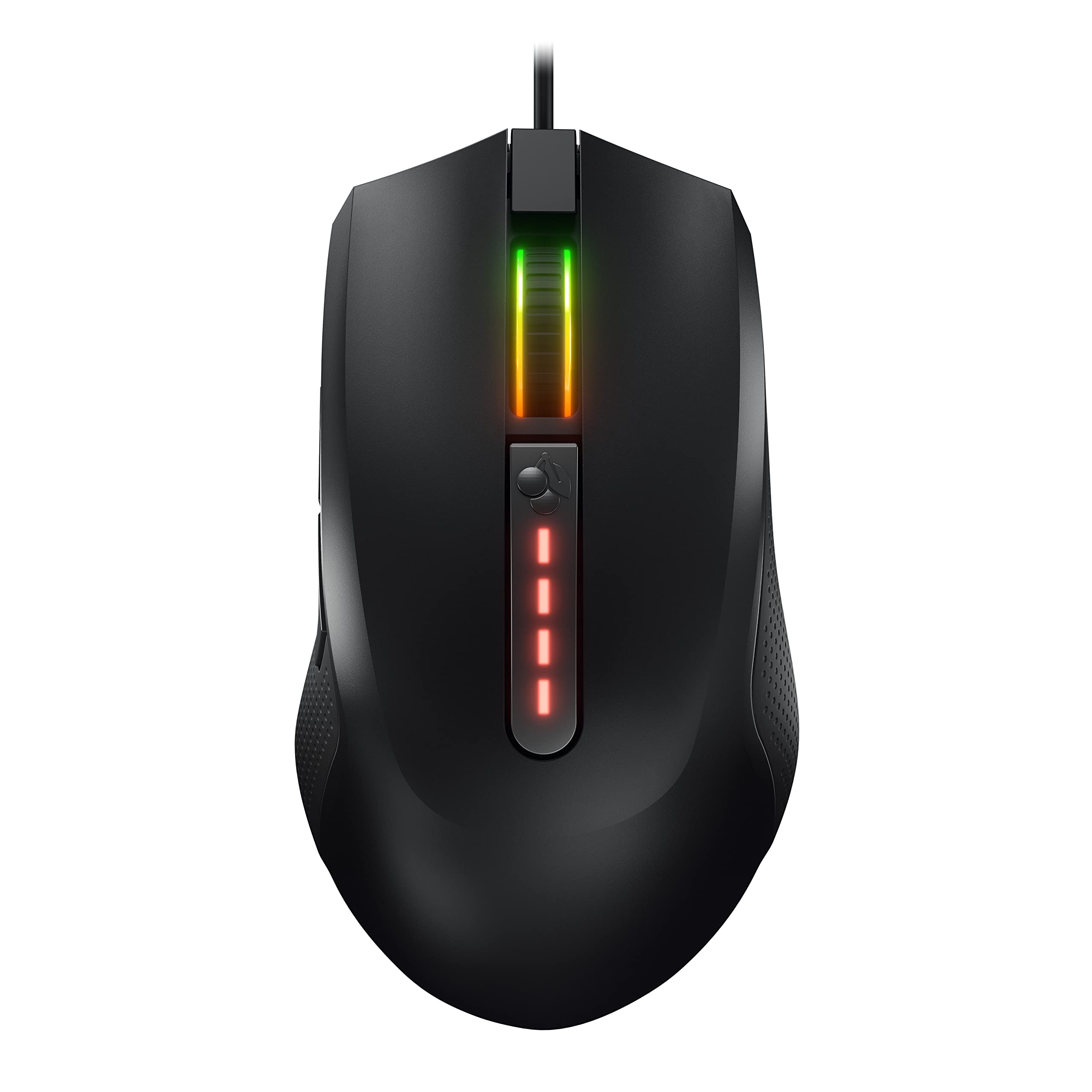 CHERRY MC 2.1, Kabelgebundene Gaming-Maus für Rechtshänder, Pixart Sensor bis 5000 DPI, Programmierbare Tasten, RGB-Beleuchtung, Onboard-Memory, Schwarz