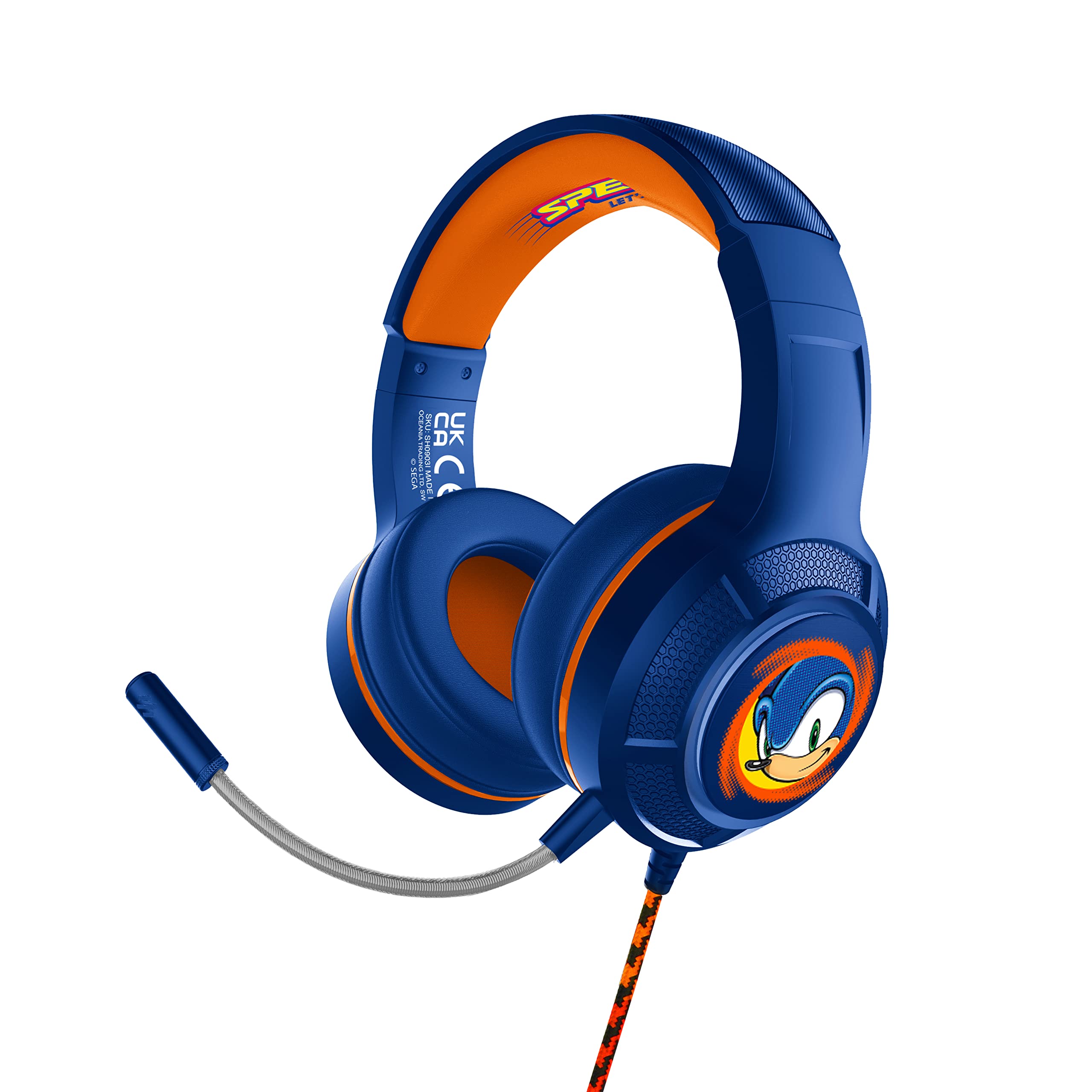 OTL Technologies Pro G4 Sega Moderne Sonic The Hedgehog Kopfhörer, Blau und Orange, Extra Large