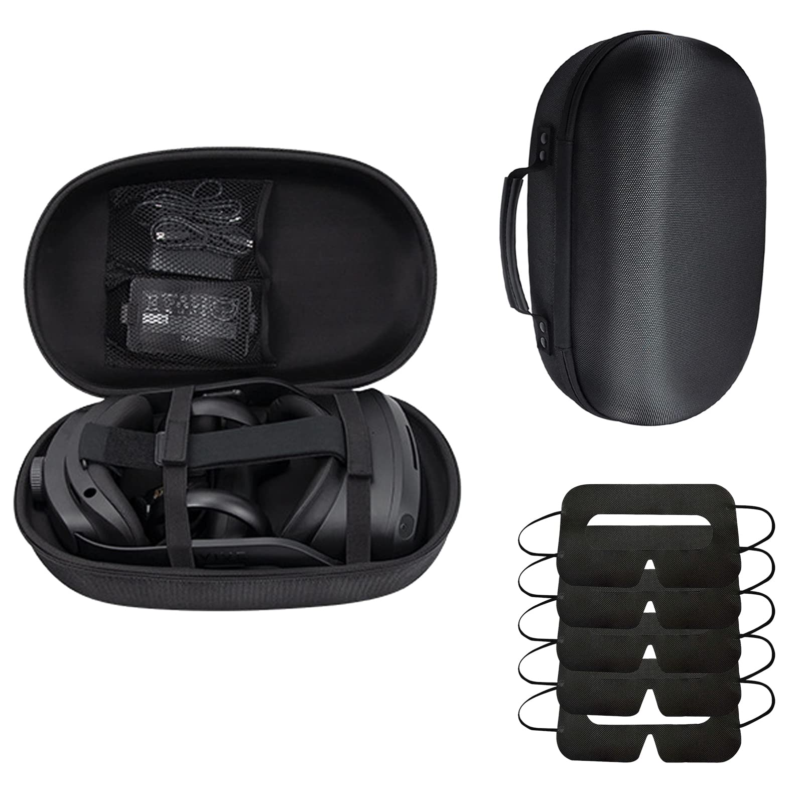 Tragetasche für HTC Vive Focus 3 VR Brille, EVA-Hartschale, stoßfest, Reisetasche, passend für Vive Focus 3 Gaming-Headset und Kabel