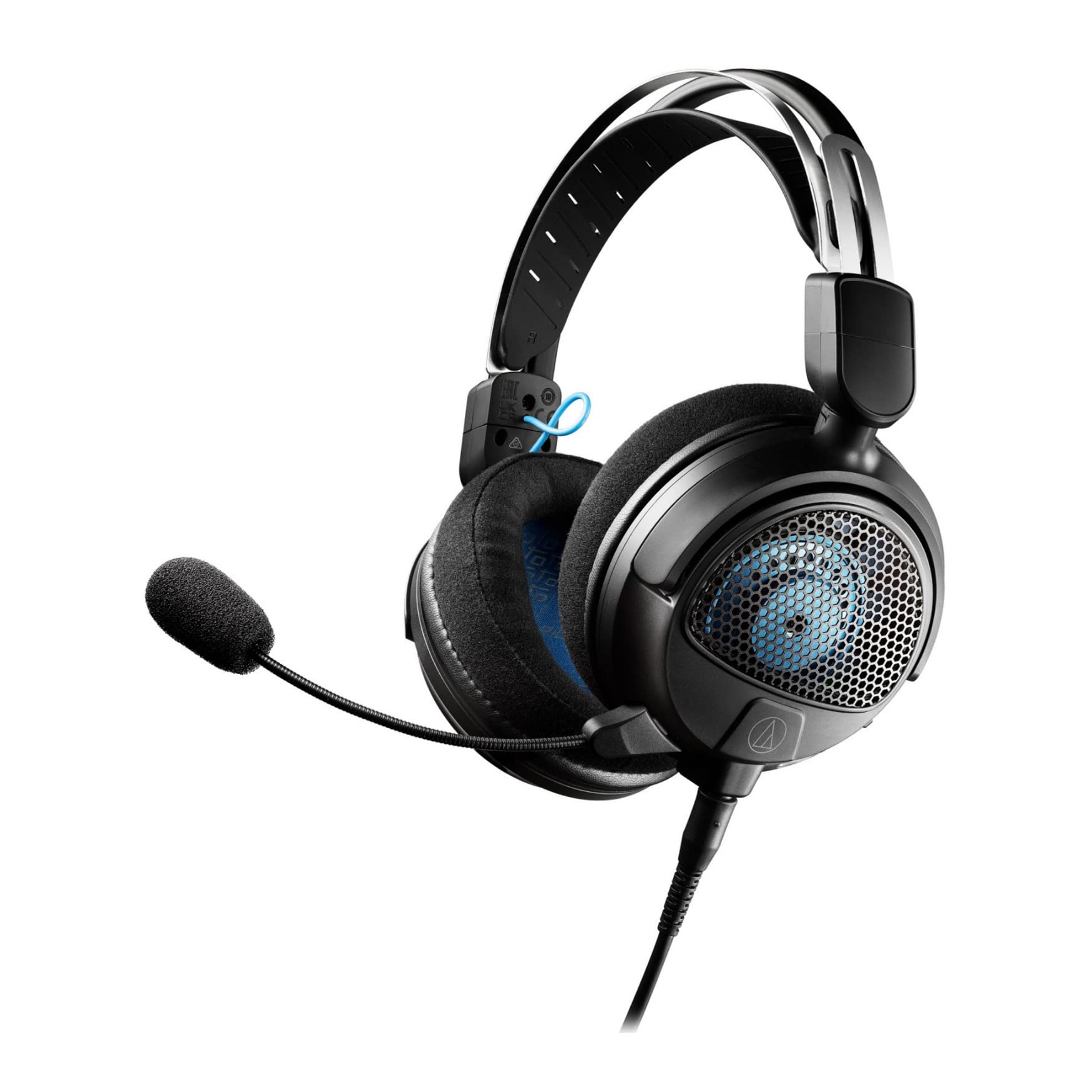 Audio-Technica ATH-GDL3BK Open-Back Lightweight Gaming Headset with Boom Mic (Black)