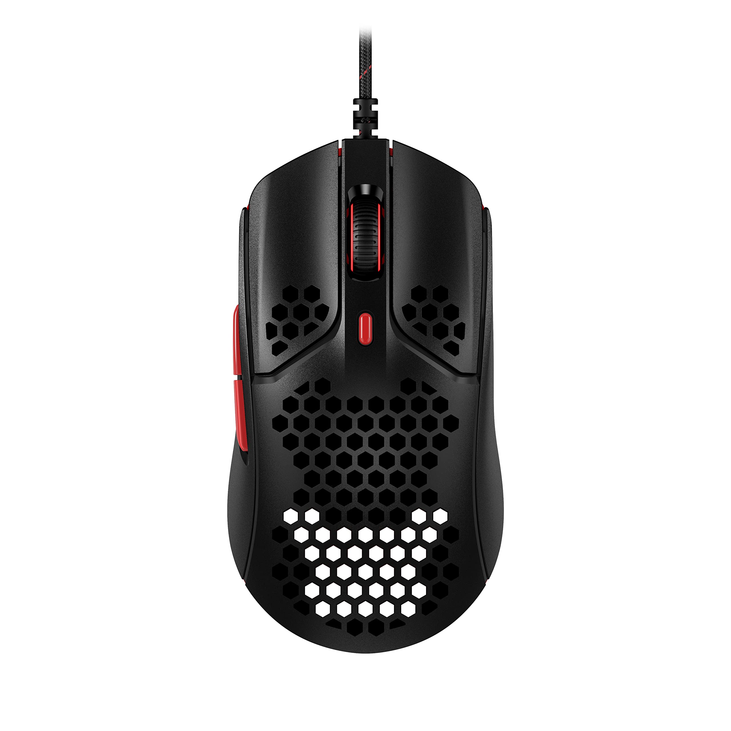 HyperX Pulsefire Haste Gaming-Maus – Ultraleicht, 59g, Wabenschale, Hex-Design, Hyperflex-Kabel, bis zu 16.000 DPI, 6 programmierbare Tasten Weiß/Rosa Einheitsgröße