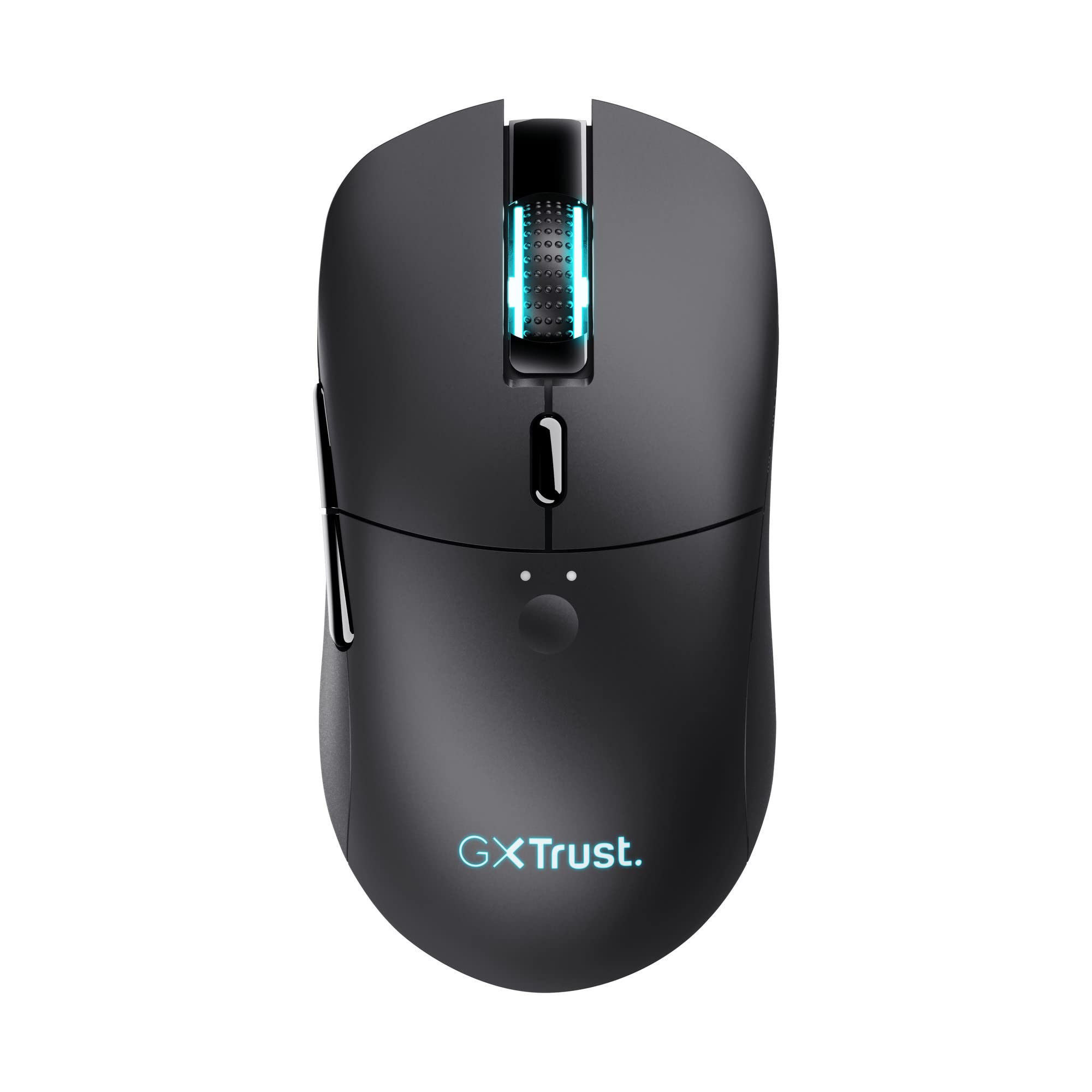 Trust Gaming GXT 980 Redex Wiederaufladbare Kabellose Gaming-Maus, 200-10.000 DPI, Geringer Latenz, RGB-Maus, 6 Programmierbare Tasten, USB-Dongle, PC-Maus für Laptop, Computer, Windows – Schwarz