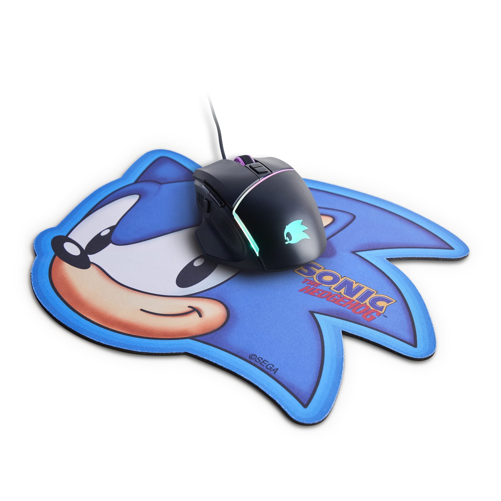 Energy Sistem Gaming Mouse ESG M2 Sonic Ergonomische Gamer-Maus (6400 DPI, USB, RGB-LED-Leuchten, 8 anpassbare Tasten), Mehrfarbig