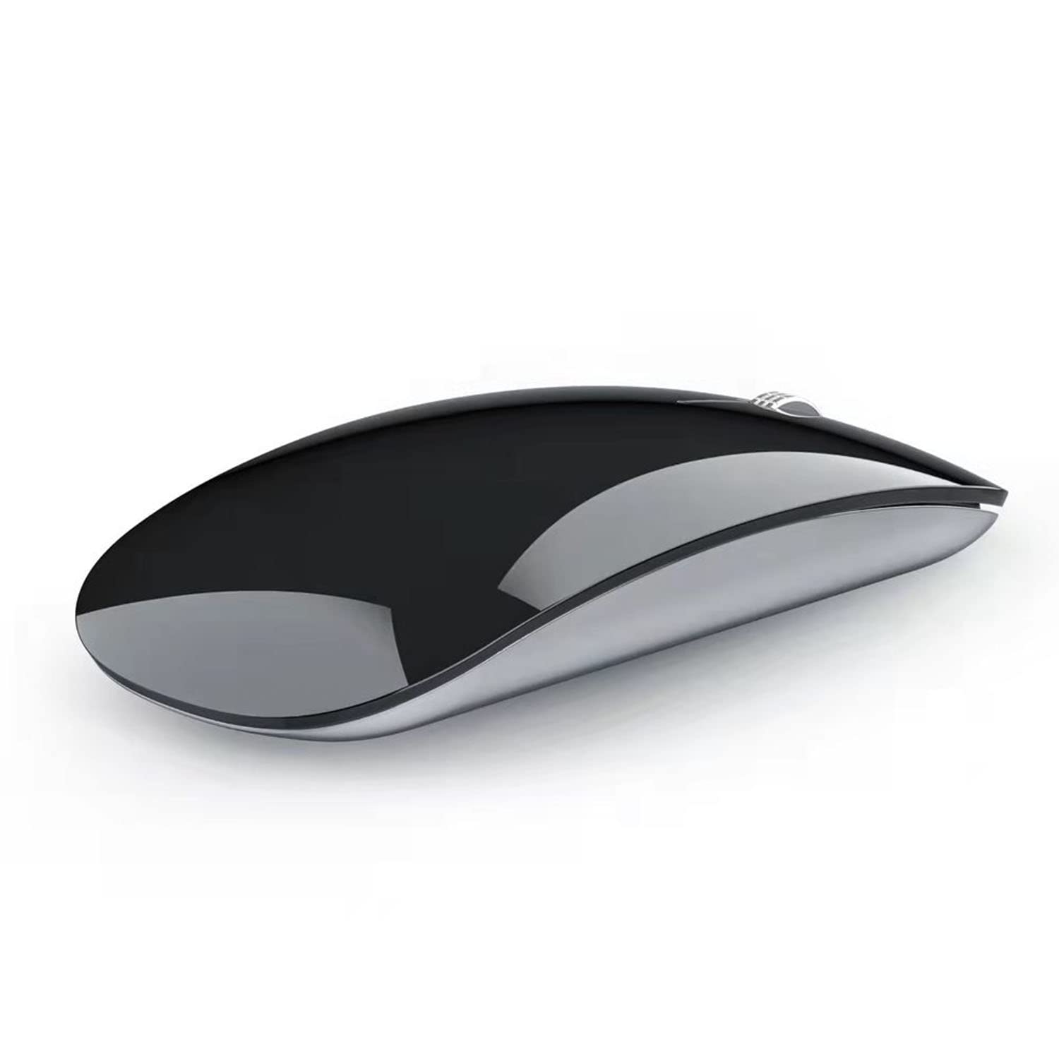 Uiosmuph U30 Bluetooth Maus Kabellose, Wiederaufladbare Leise (BT5.1+ BT5.1+ USB) Funkmaus Laptop Wireless Mouse Empfänger Typ C Kompatibilität mit Windows/Linux/Mac/PC (schwarz)