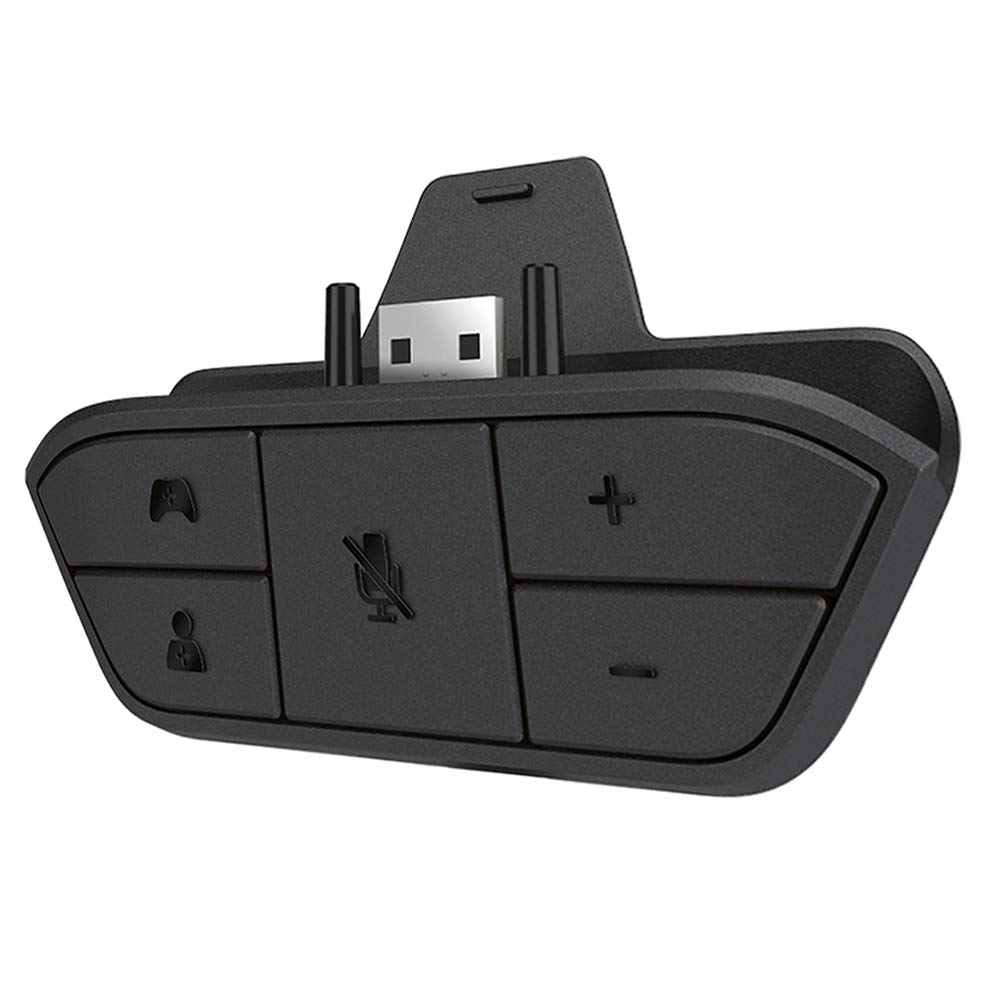 Stereo Headset Adapter für Xbox One, Series X|S und Elite Controller - Kopfhörer Audio Konverter für Sprachchat & Game Sound Mix, Mikrofonüberwachung und Lautstärkeregler