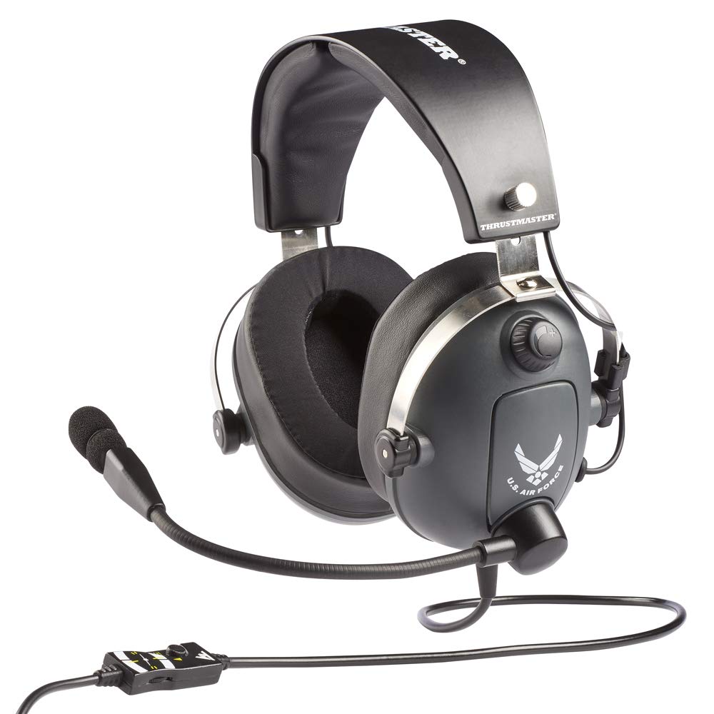 Thrustmaster T.Flight U.S. Air Force Edition-DTS Gaming-Headset für Flugsimulation - PC/Playstation/Xbox/Nintendo Switch/Mac, schwarz